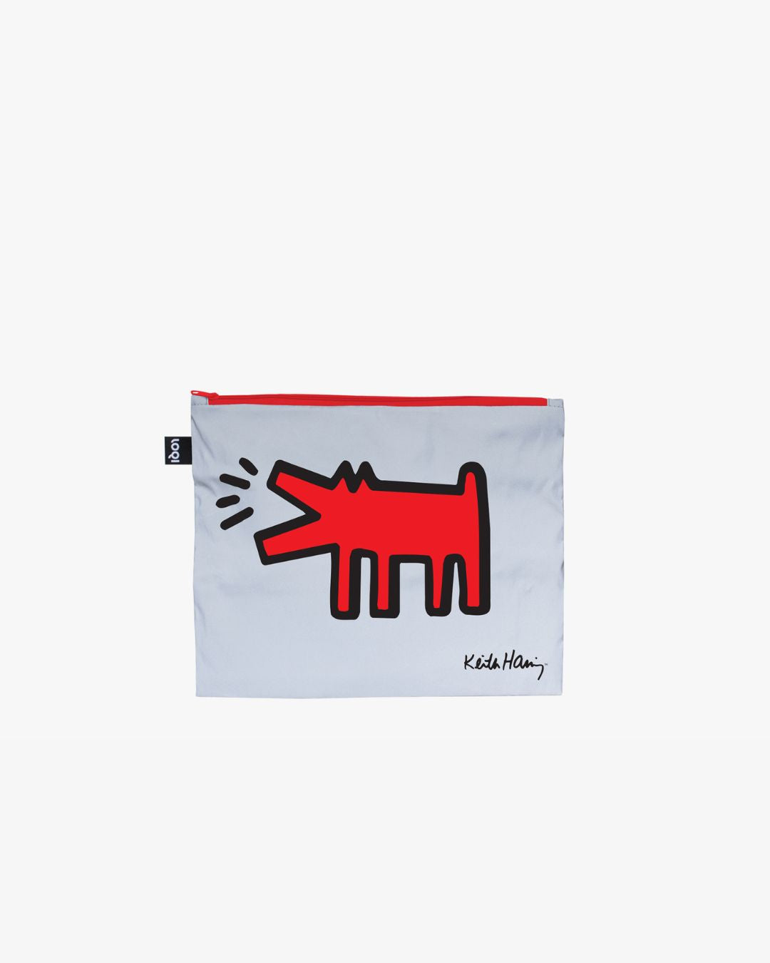 Dog, Heart & Love Reflective Zip Pockets by Keith Haring