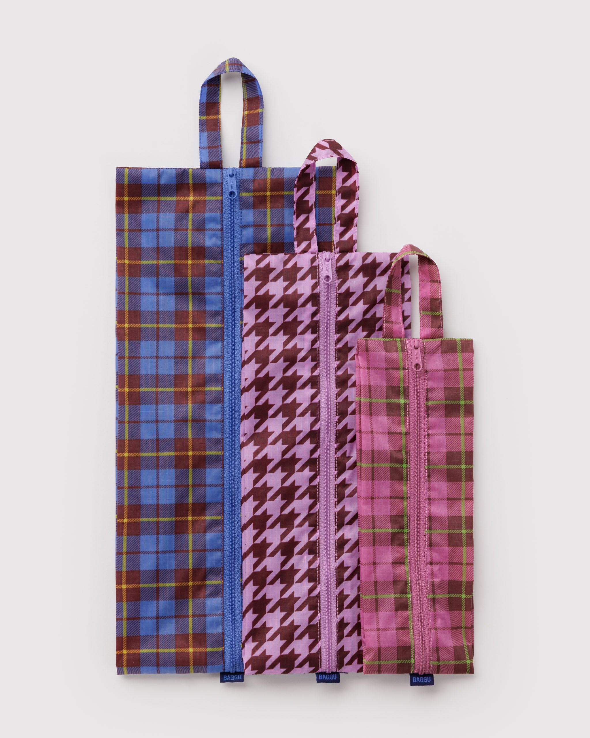 Check Mix 3D Zip Set BAGGU