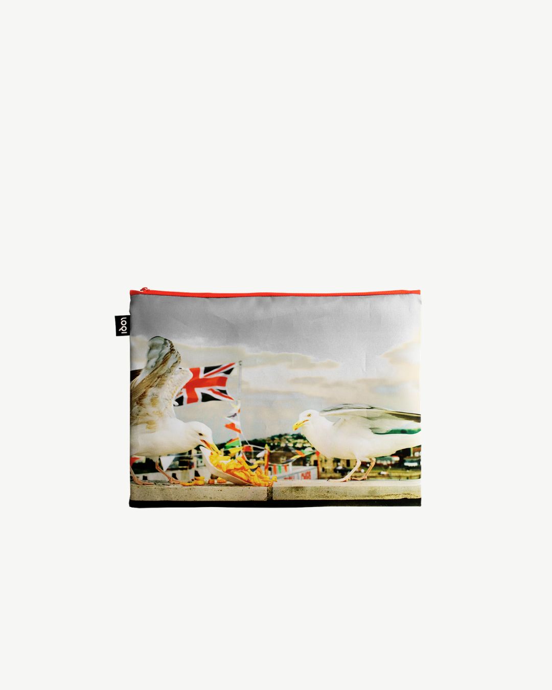 Seagulls, Real Food and England by Martin Parr Recycled Zip Pockets LOQI