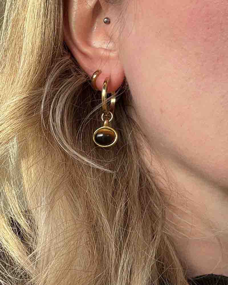 Gold Jovie Hoops