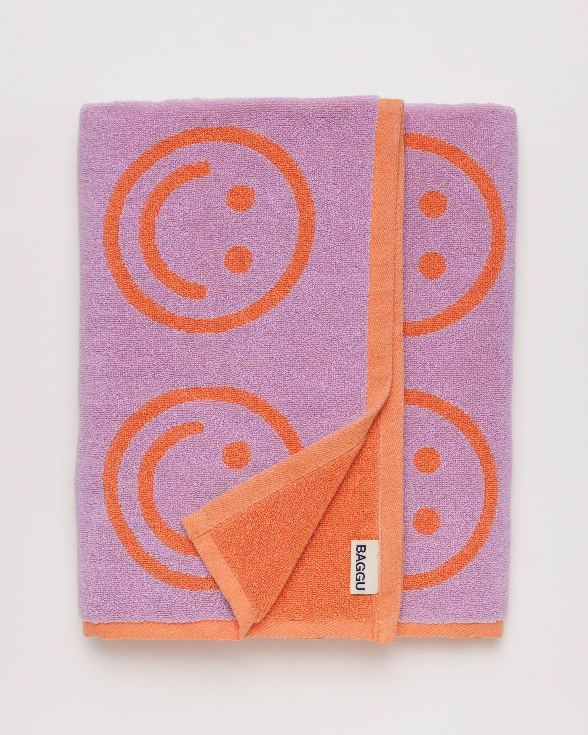 Happy Lilac Bath Towel | BAGGU | Towels