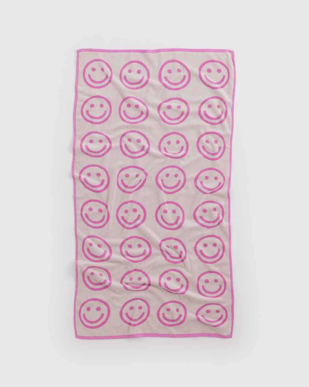 Happy Pink Bath Towel