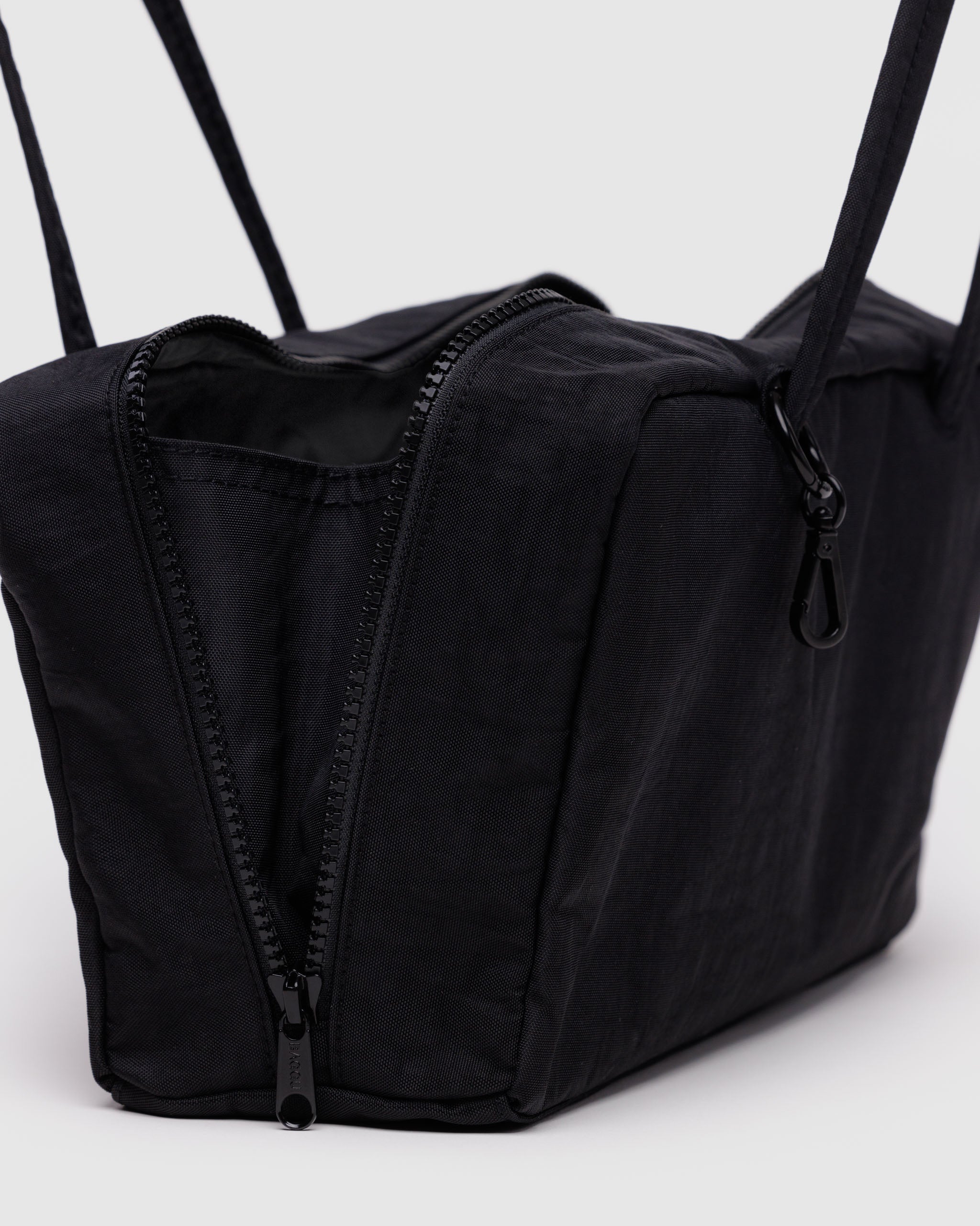 Black Nylon Bowler Bag | BAGGU | Shoulder Bag