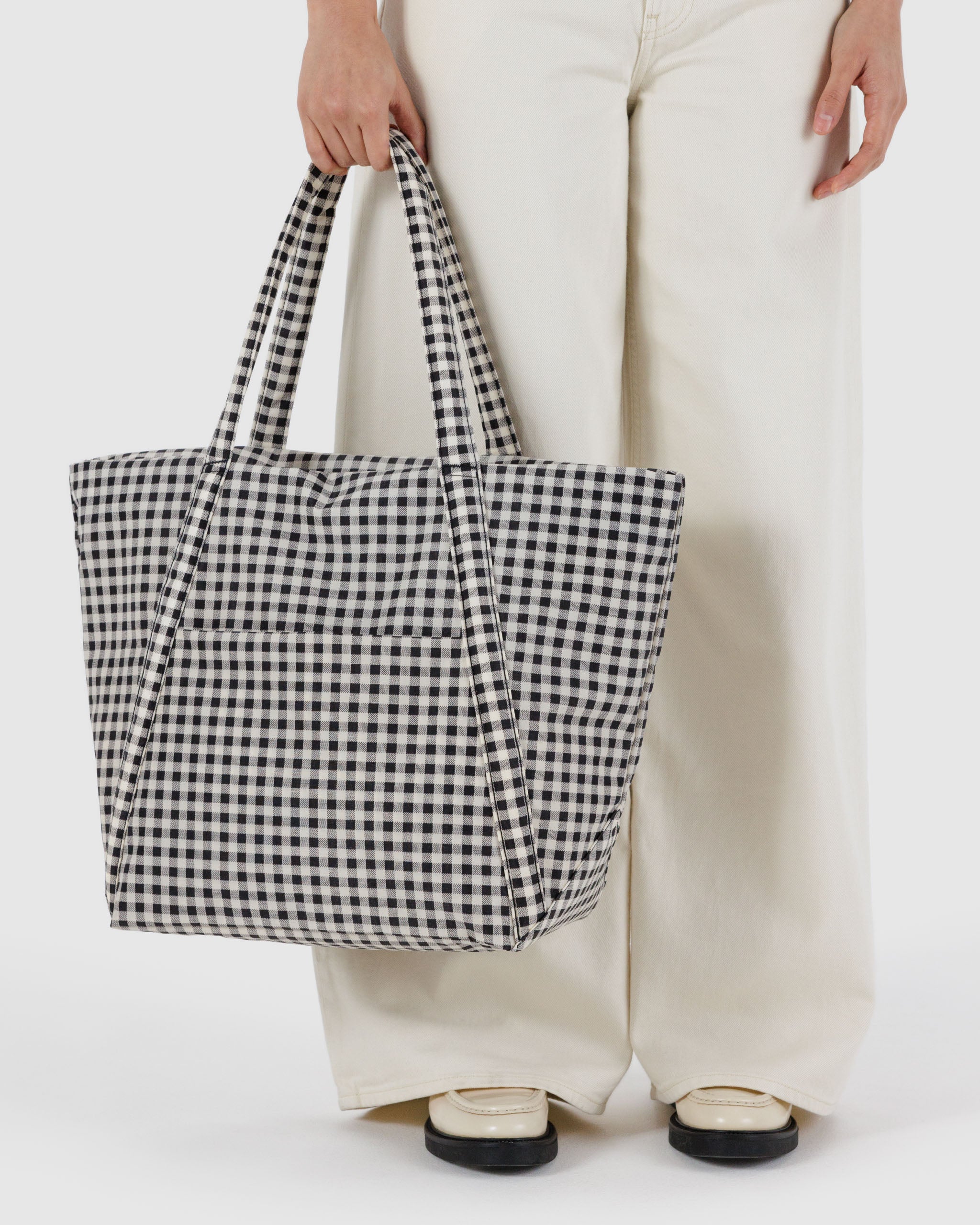 Black & White Gingham Cloud Bag | BAGGU | Shoulder Bag