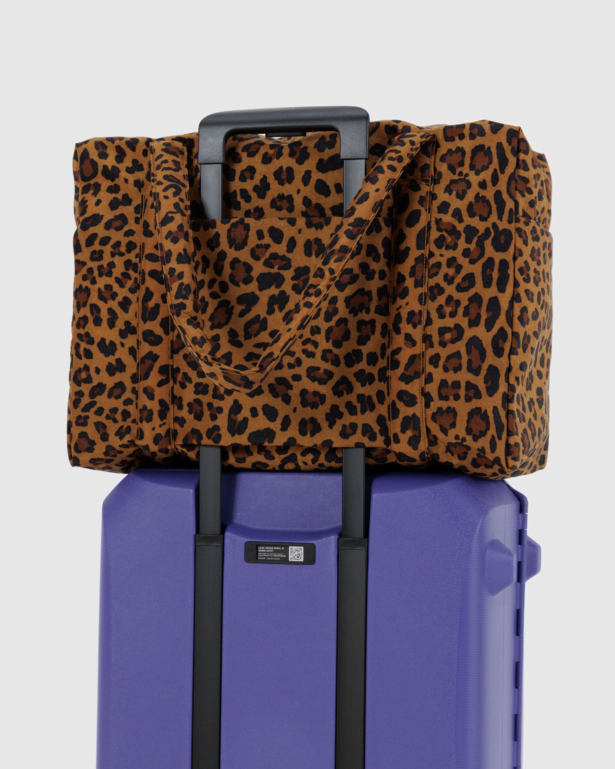 Leopard Print Cloud Carry-On | BAGGU | Travel Bag