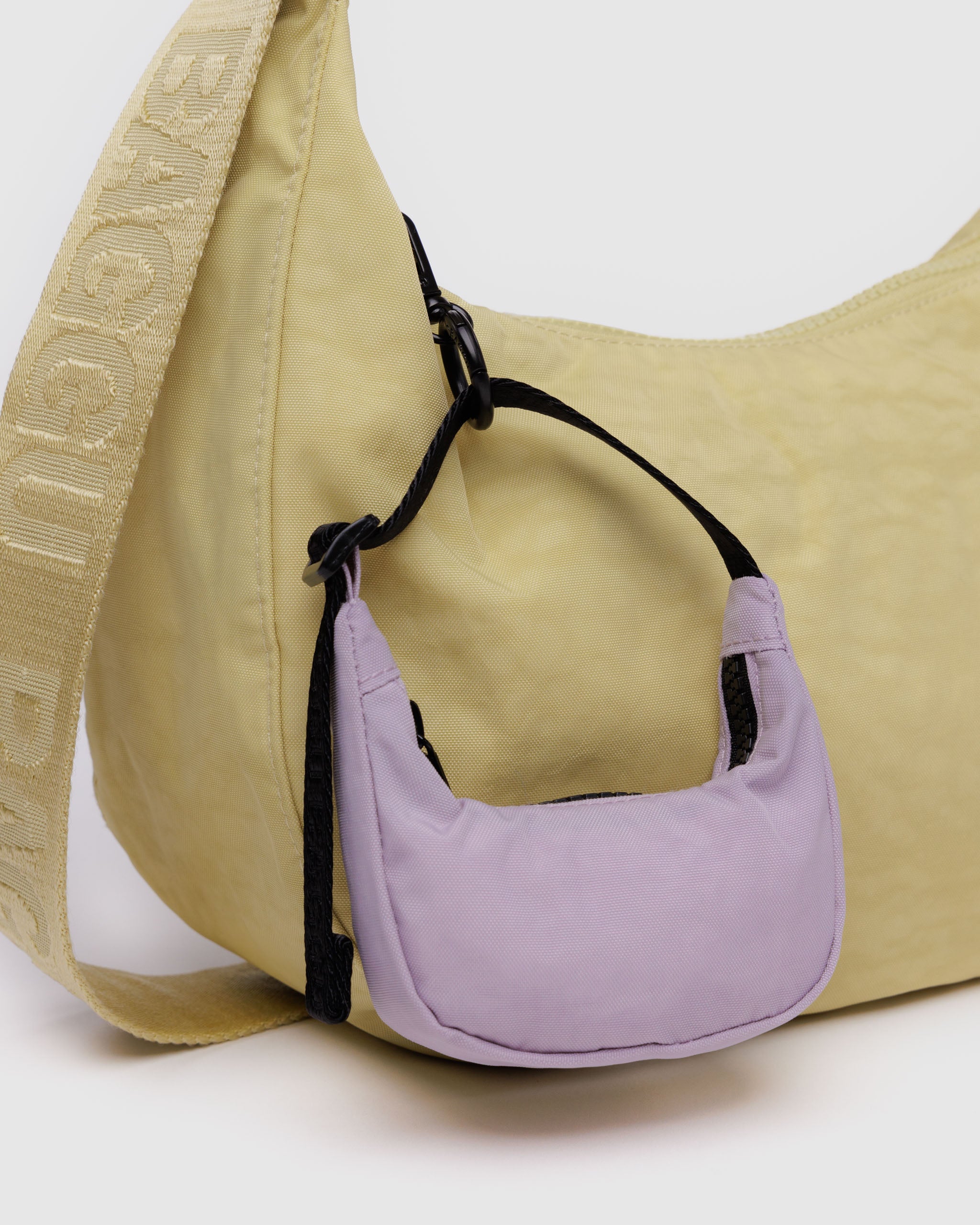 Dusty Pink Crescent Bag Charm | BAGGU | Bag Charm