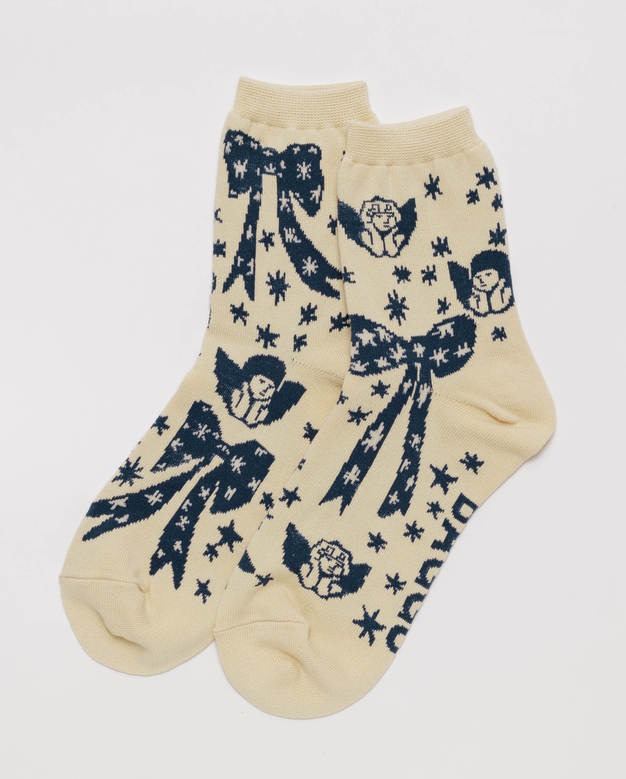 Cherub Bows Crew Sock | BAGGU | Socks