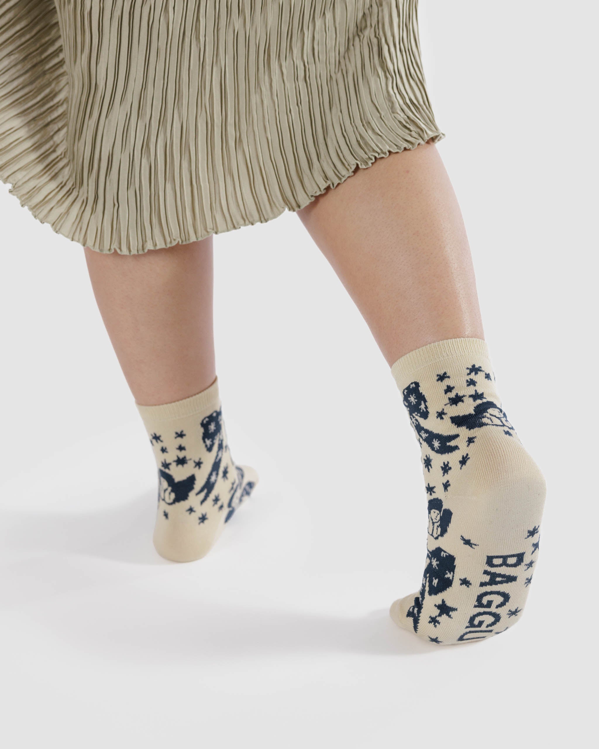 Cherub Bows Crew Sock | BAGGU | Socks