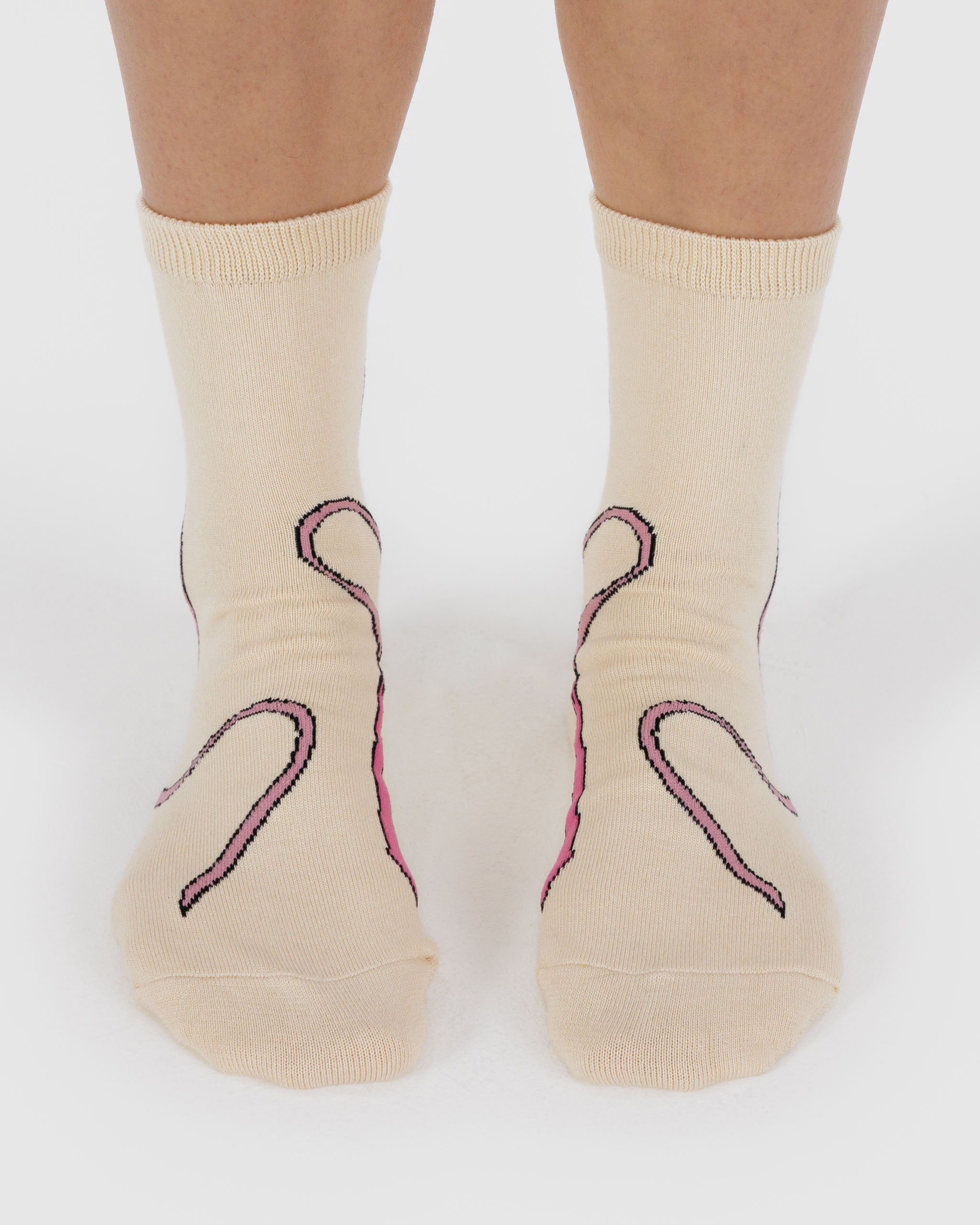 Pink Bow Crew Sock | BAGGU | Socks