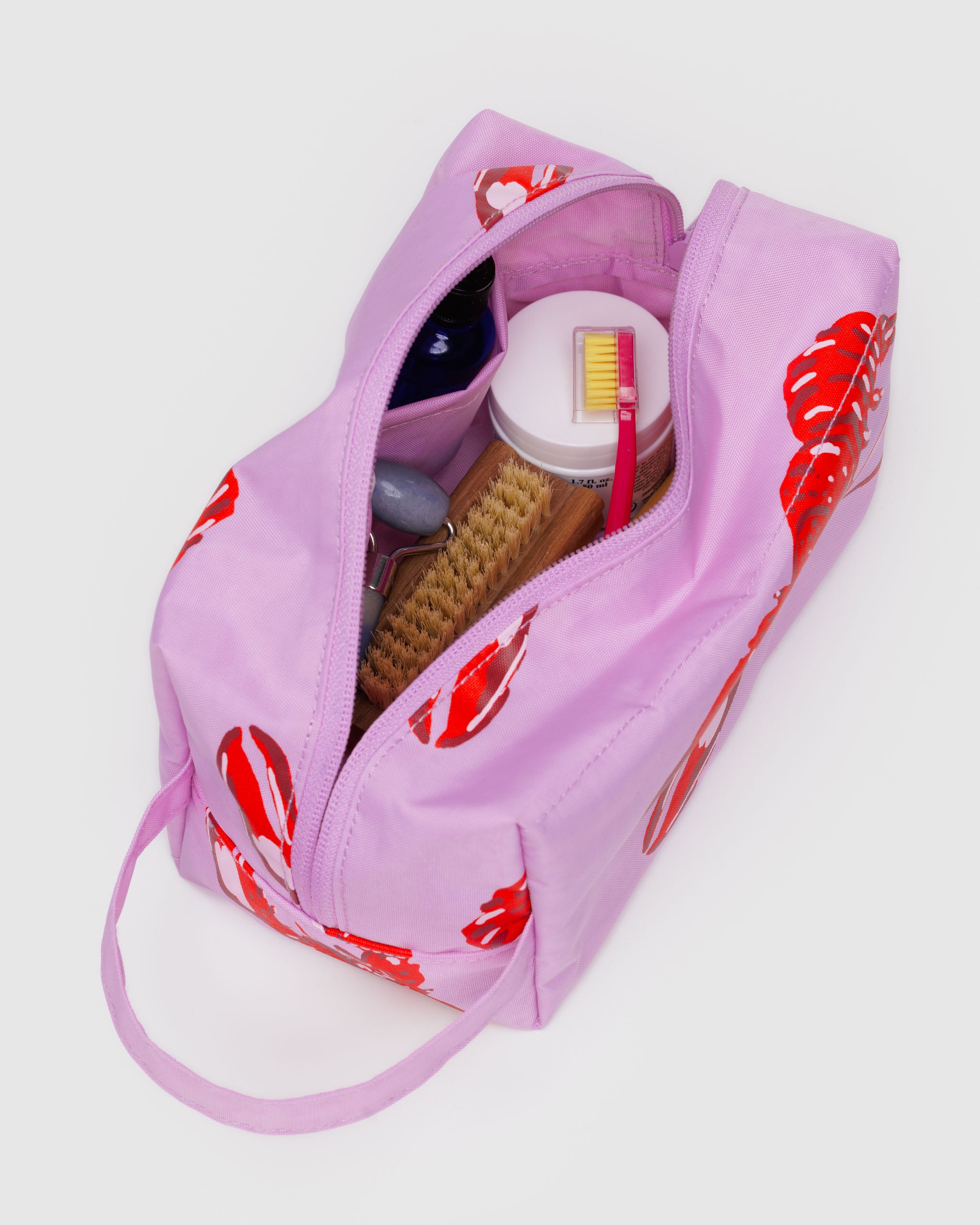 Pink Lobster Dopp Kit | BAGGU | Toiletry + Washbag