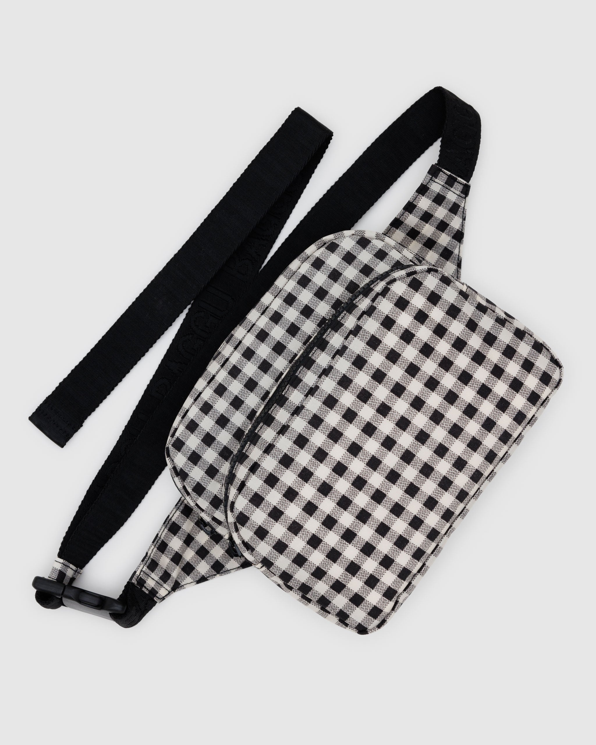 Black & White Gingham Bum Bag / Fanny Pack | BAGGU | Bum Bag
