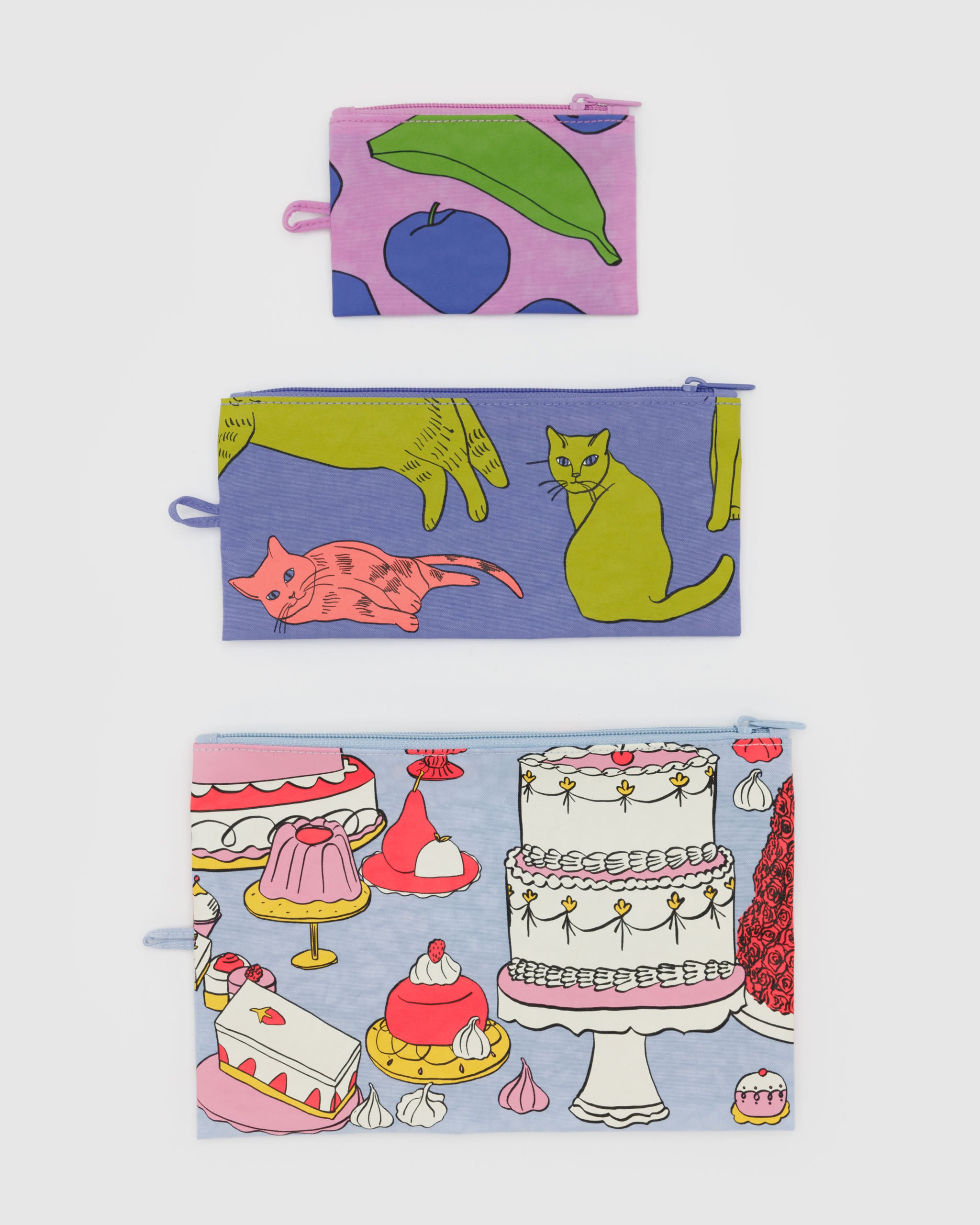 Still Life Flat Pouch Set | BAGGU | Packing + Organisation