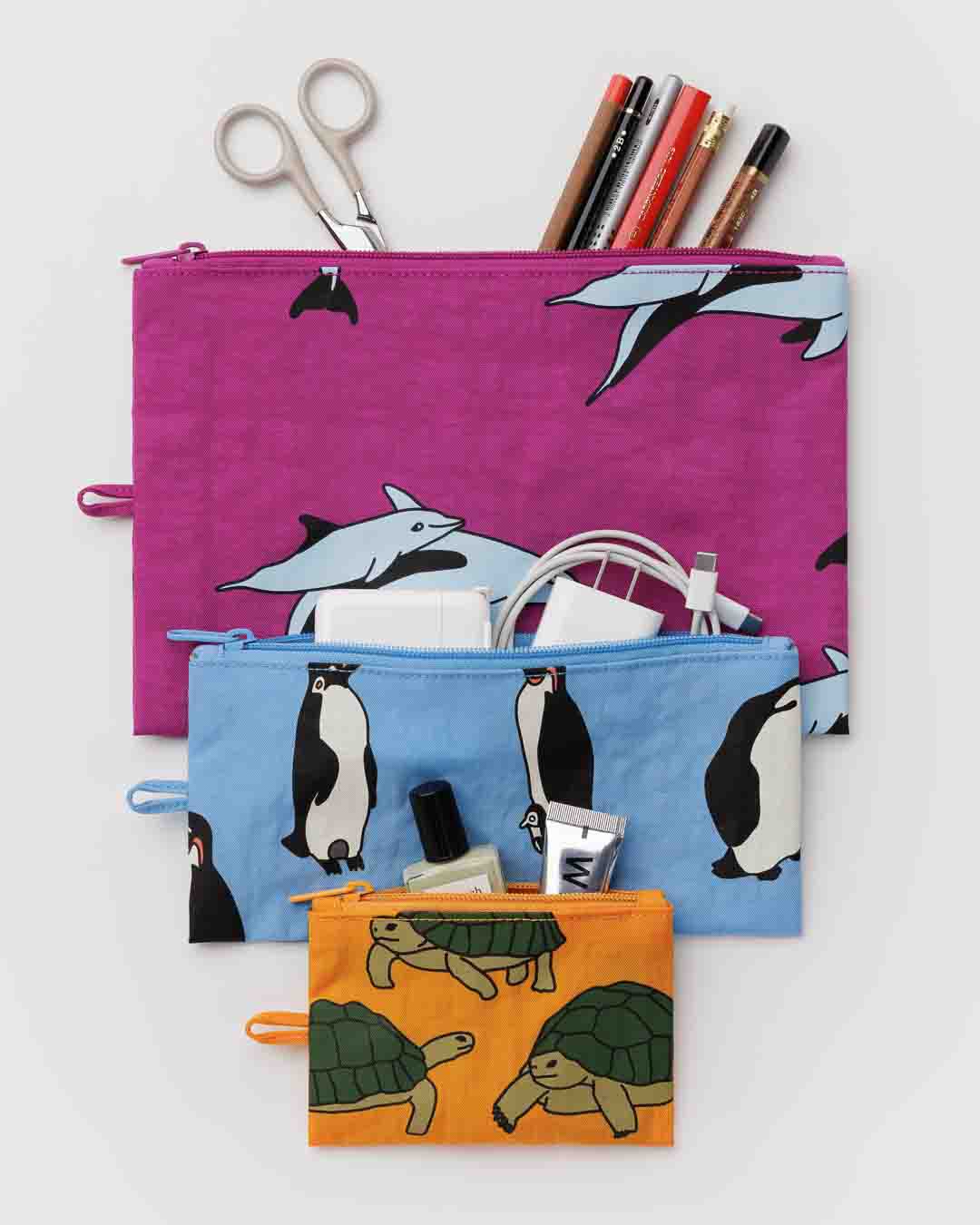 Vacation Animals Flat Pouch Set