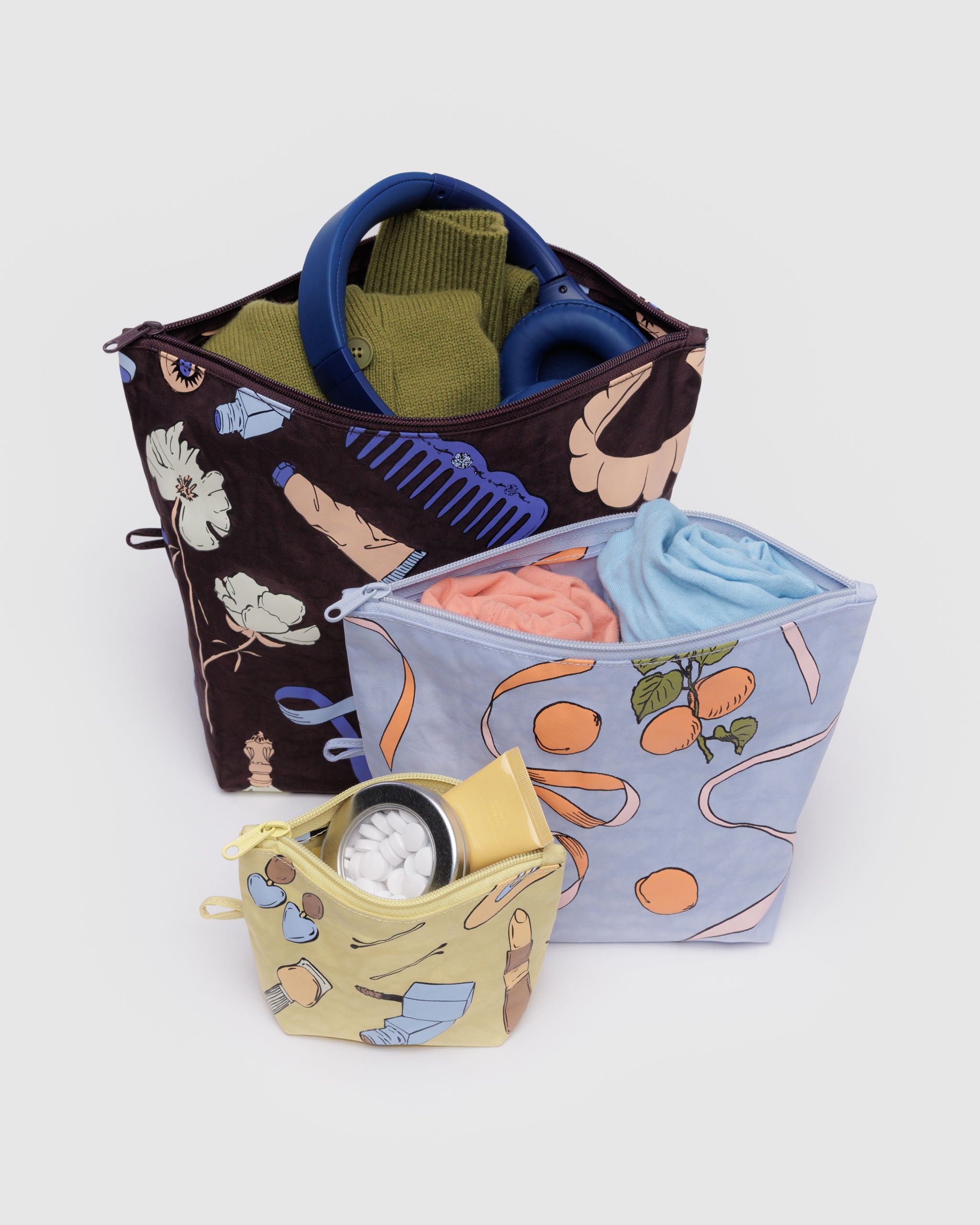 Get Ready With Me Go Pouch Set | BAGGU | Packing + Organisation