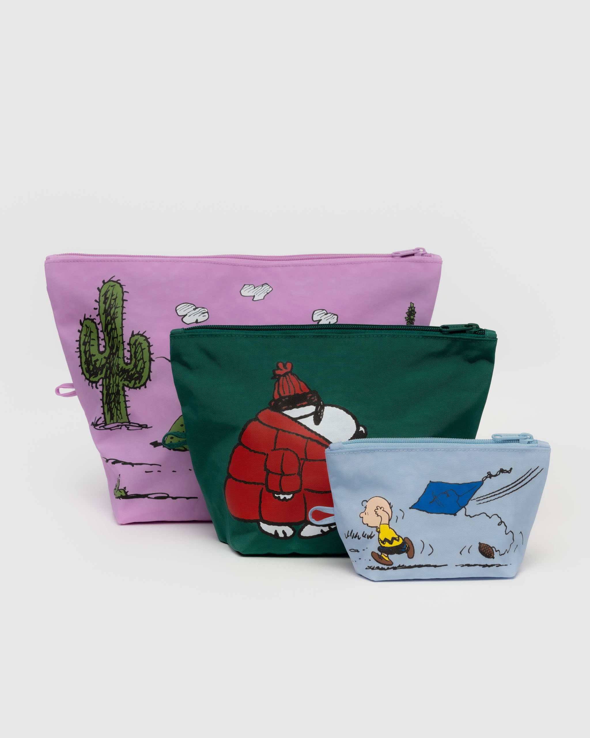 Peanuts Go Pouch Set | BAGGU | Packing + Organisation