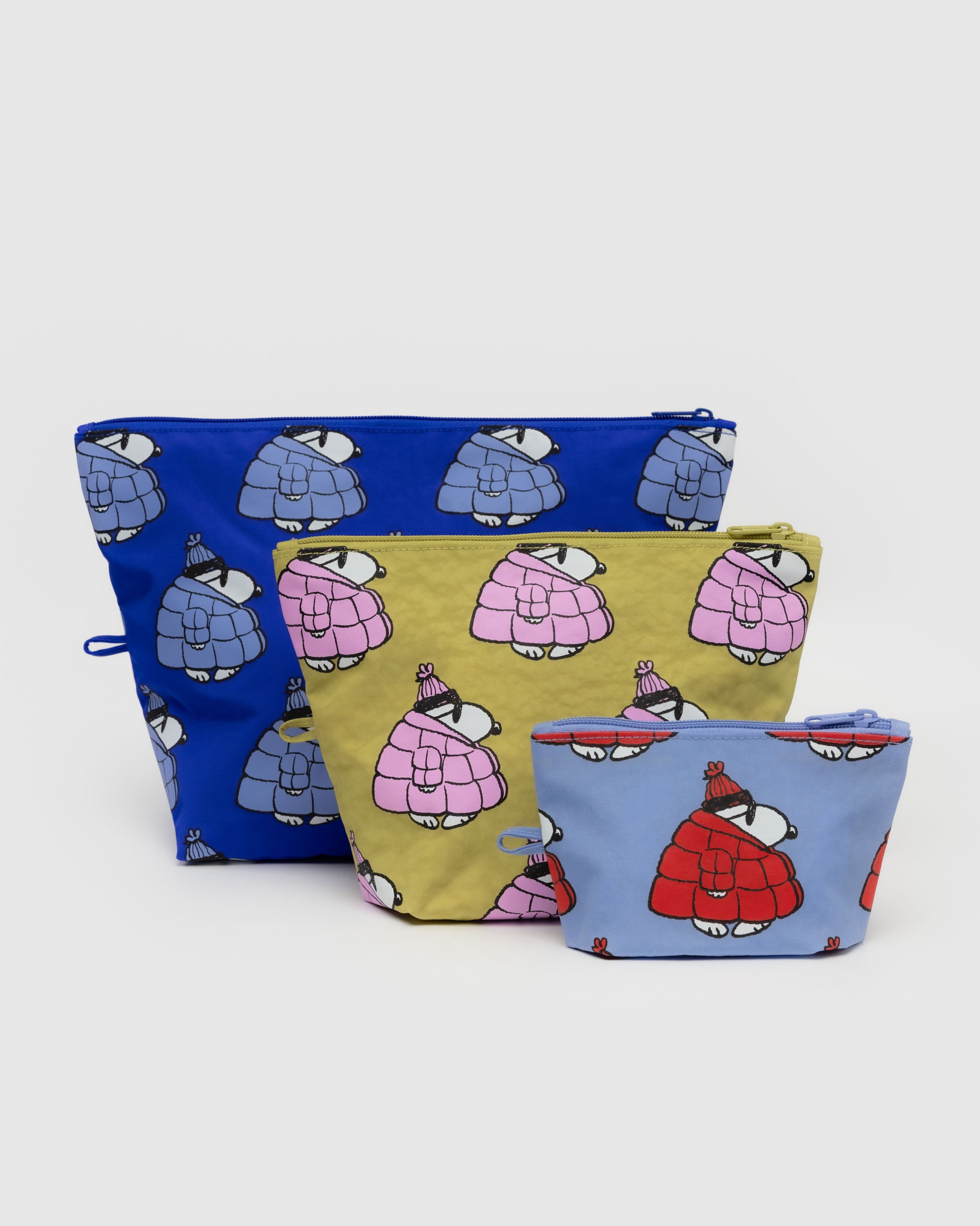 Puffer Snoopy Go Pouch Set - FALL 2025 | BAGGU | Packing + Organisation