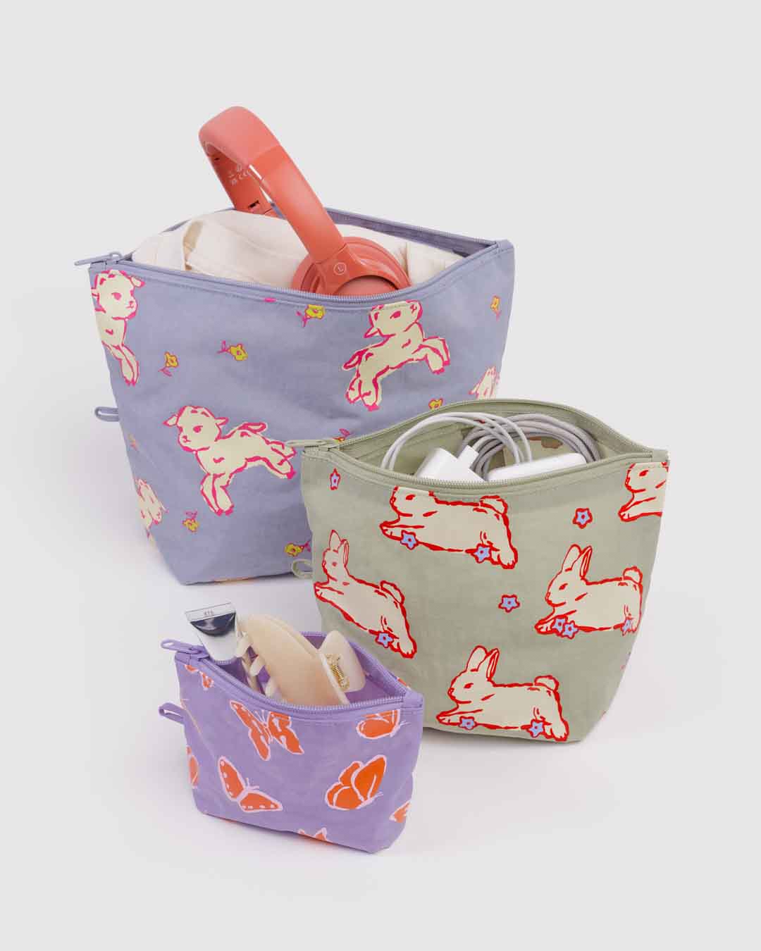 Spring Animals Go Pouch Set