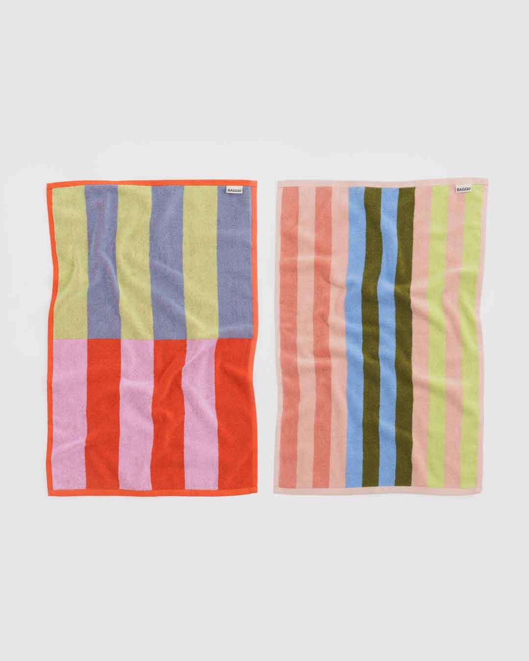 Pool Stripe Mix Hand Towel Set of 2