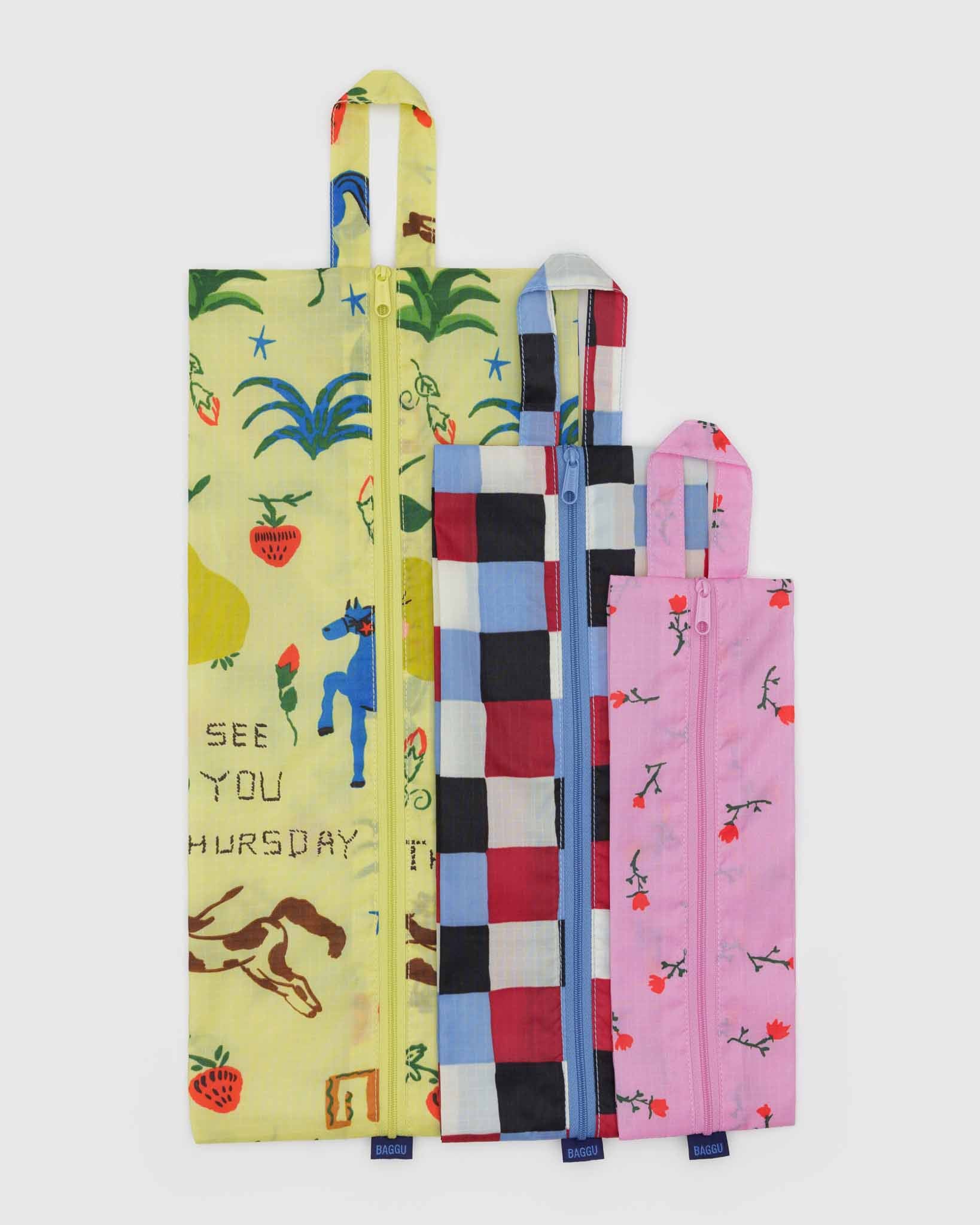 BAGGU Painted Prairie 3d zip set | BAGGU | Packing + Organisation