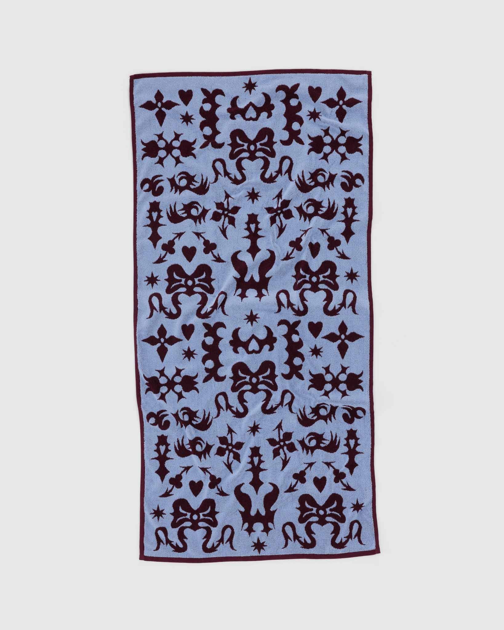 BAGGU Western Cut-Outs Bath Towel | BAGGU | Towels