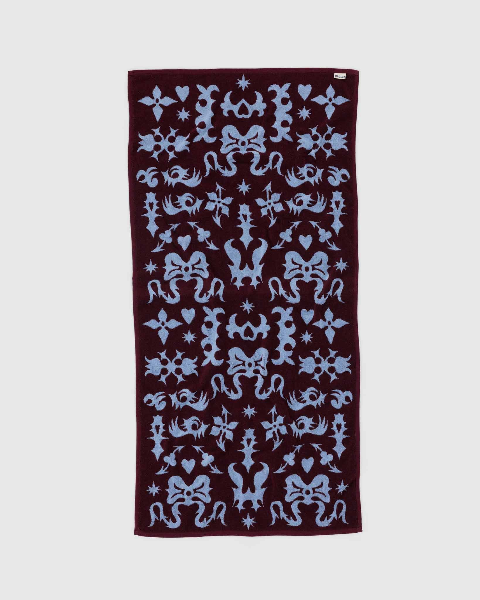 BAGGU Western Cut-Outs Bath Towel | BAGGU | Towels