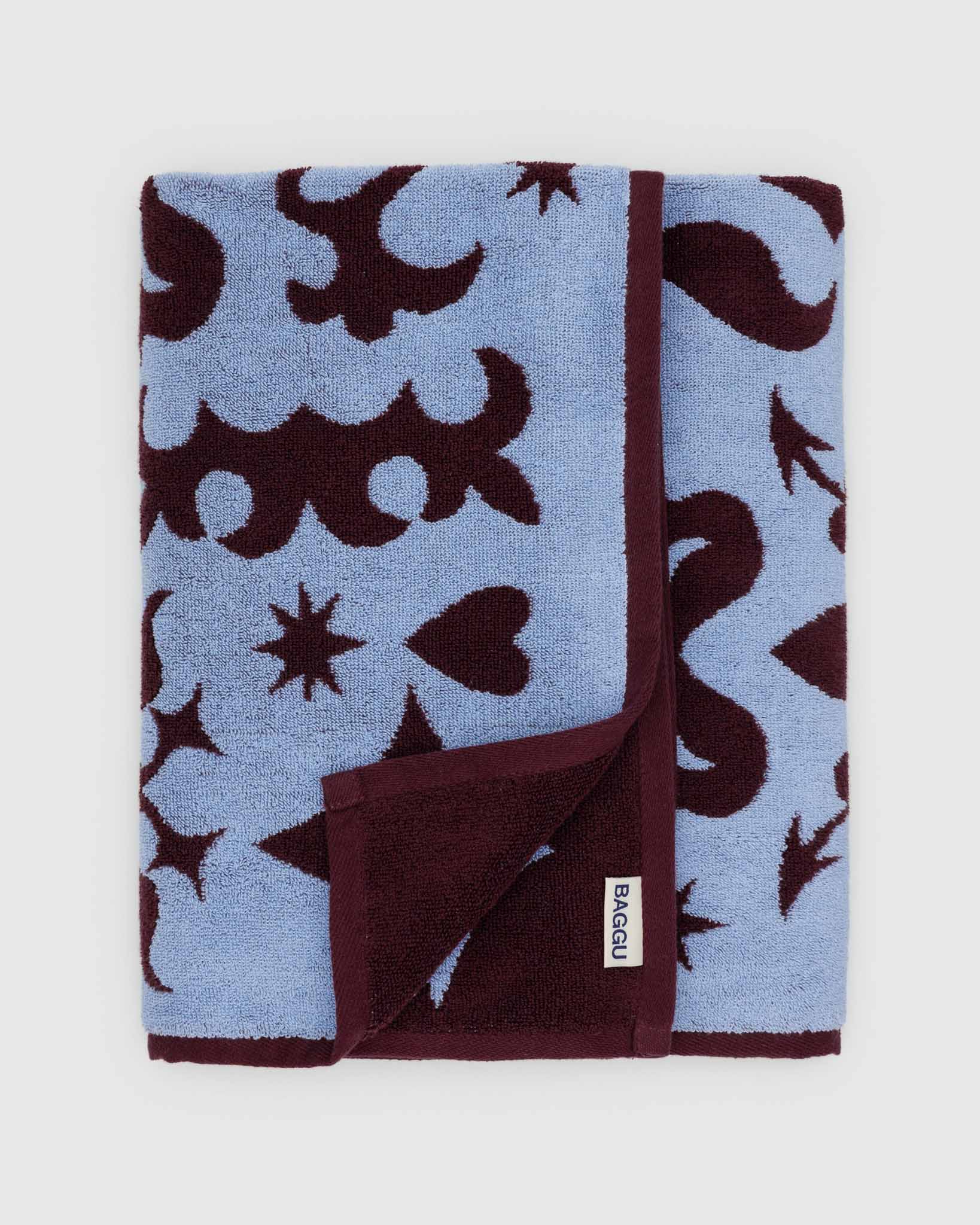 BAGGU Western Cut-Outs Bath Towel | BAGGU | Towels