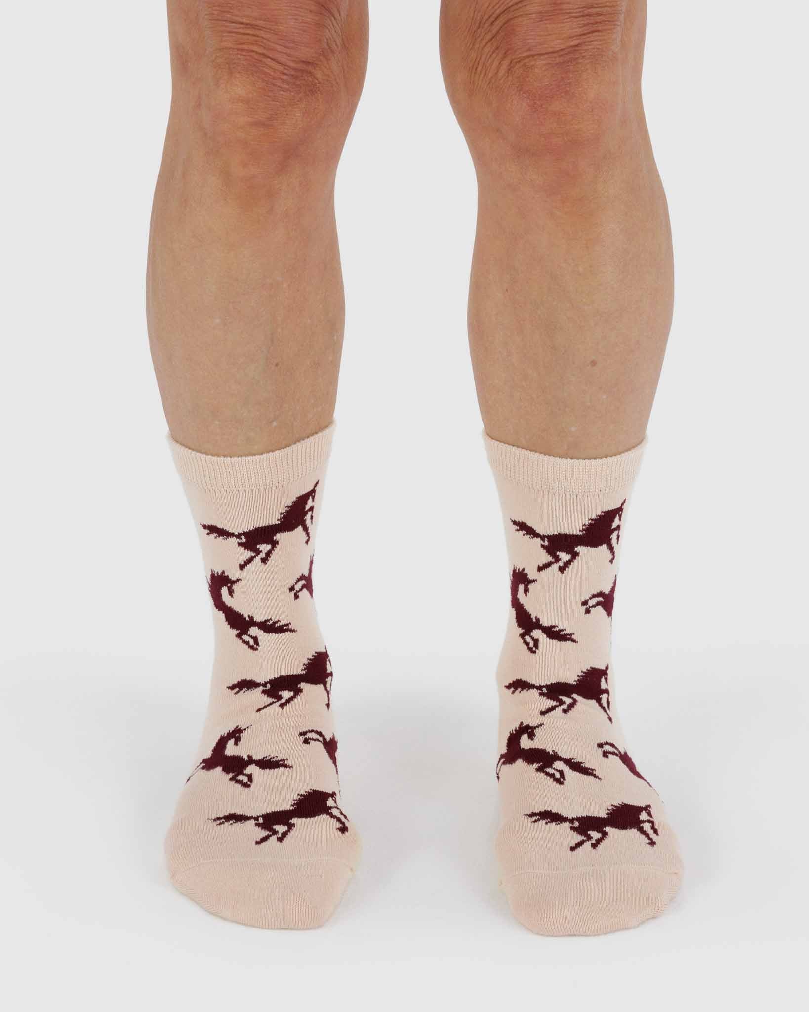 BAGGU Horses crew sock | BAGGU | Socks