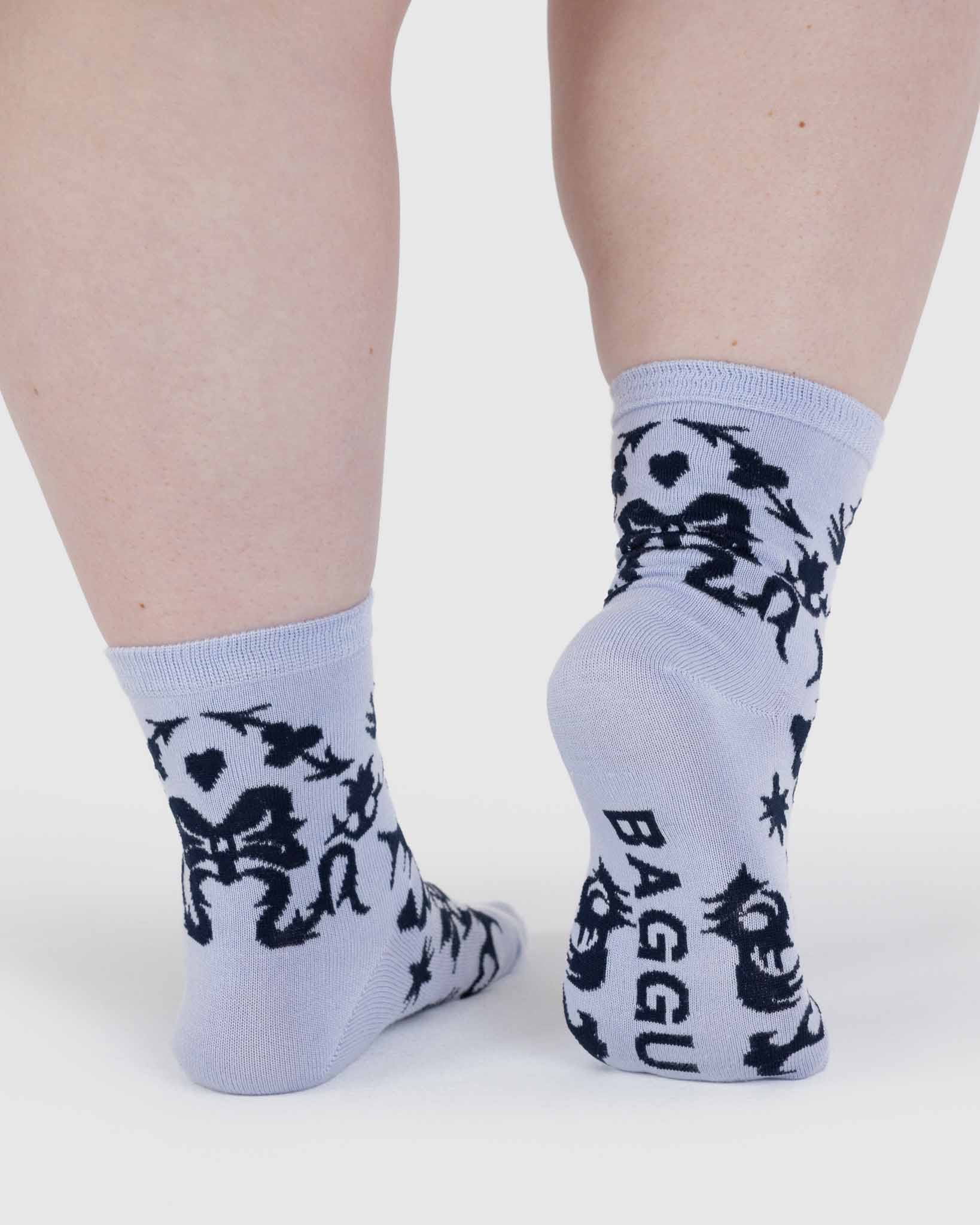 BAGGU Western Cut-Outs crew sock | BAGGU | Socks