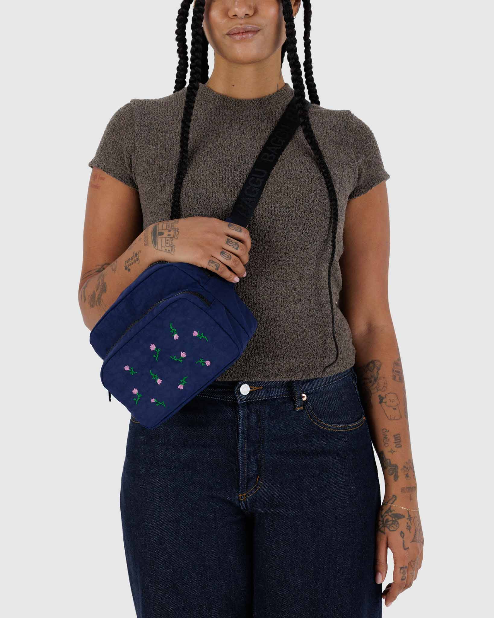 Embroidered Wildflower Bum Bag / Fanny Pack BAGGU | BAGGU | Bum Bag