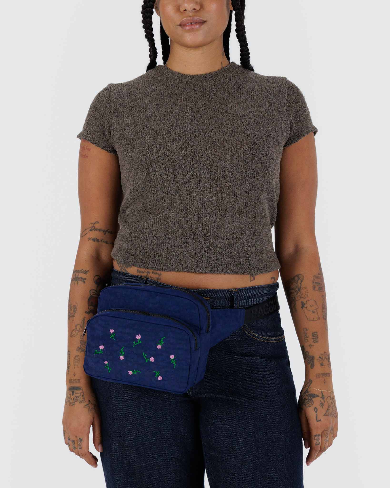 Embroidered Wildflower Bum Bag / Fanny Pack BAGGU | BAGGU | Bum Bag
