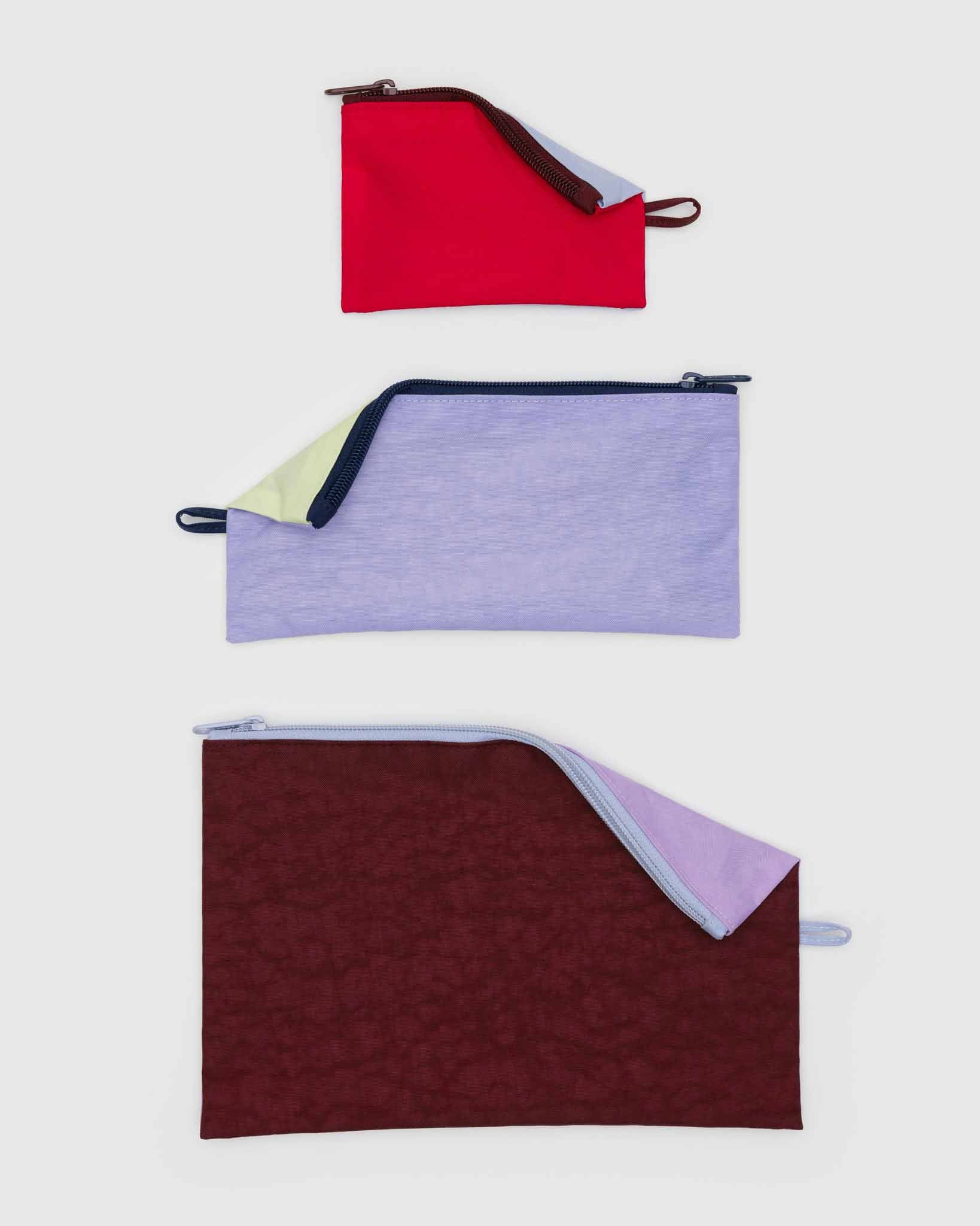 BAGGU Kaleidoscope Mix flat pouch set | BAGGU | Packing + Organisation