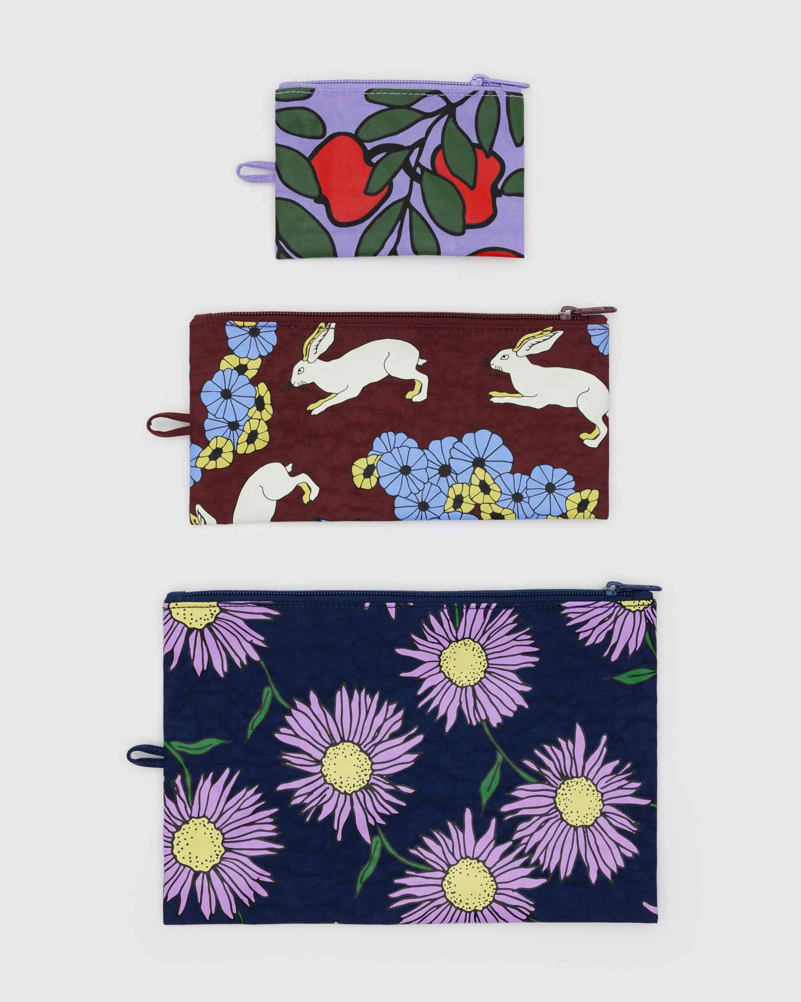 BAGGU Night Orchard flat pouch set | BAGGU | Packing + Organisation