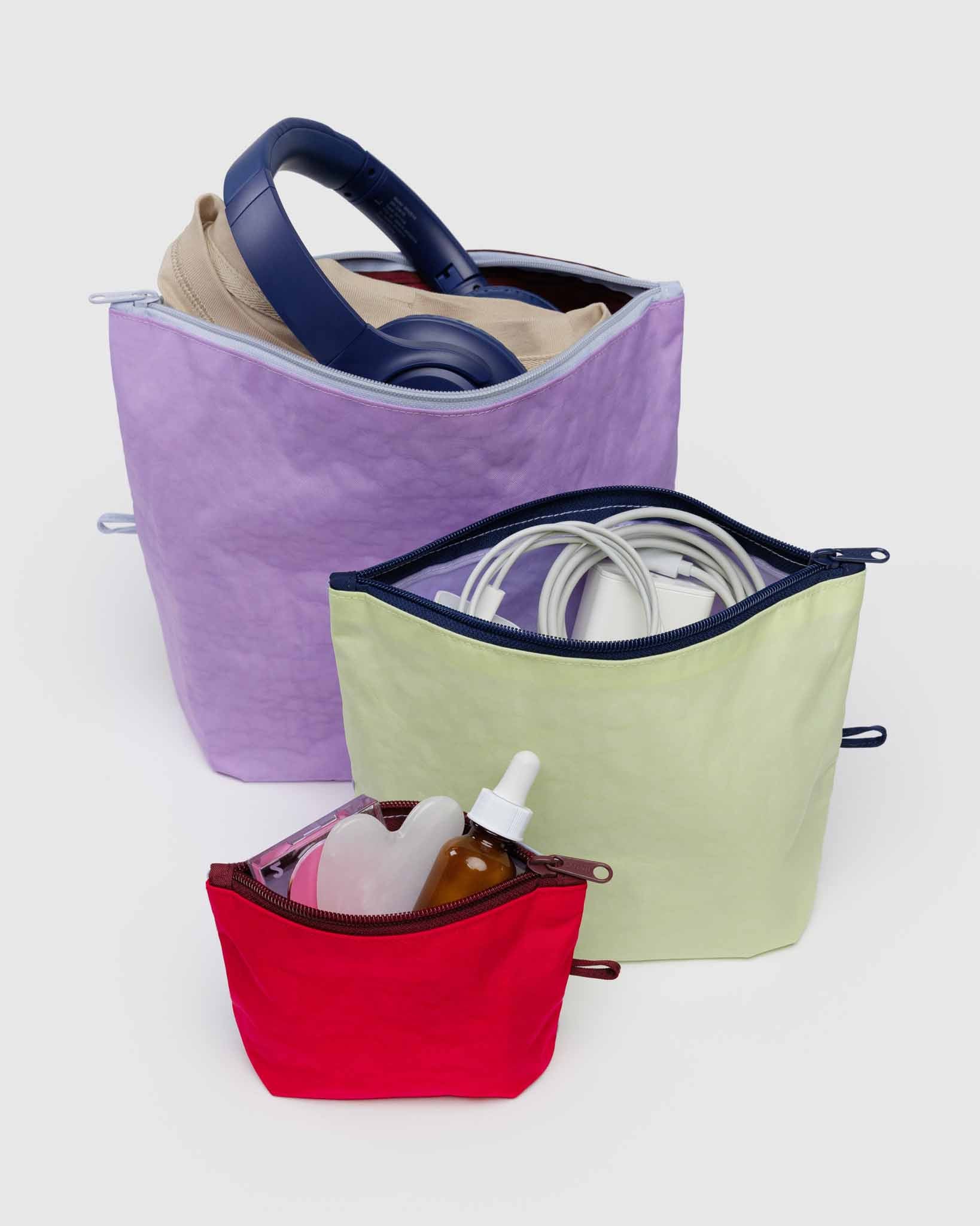 BAGGU Kaleidoscope Mix go pouch set