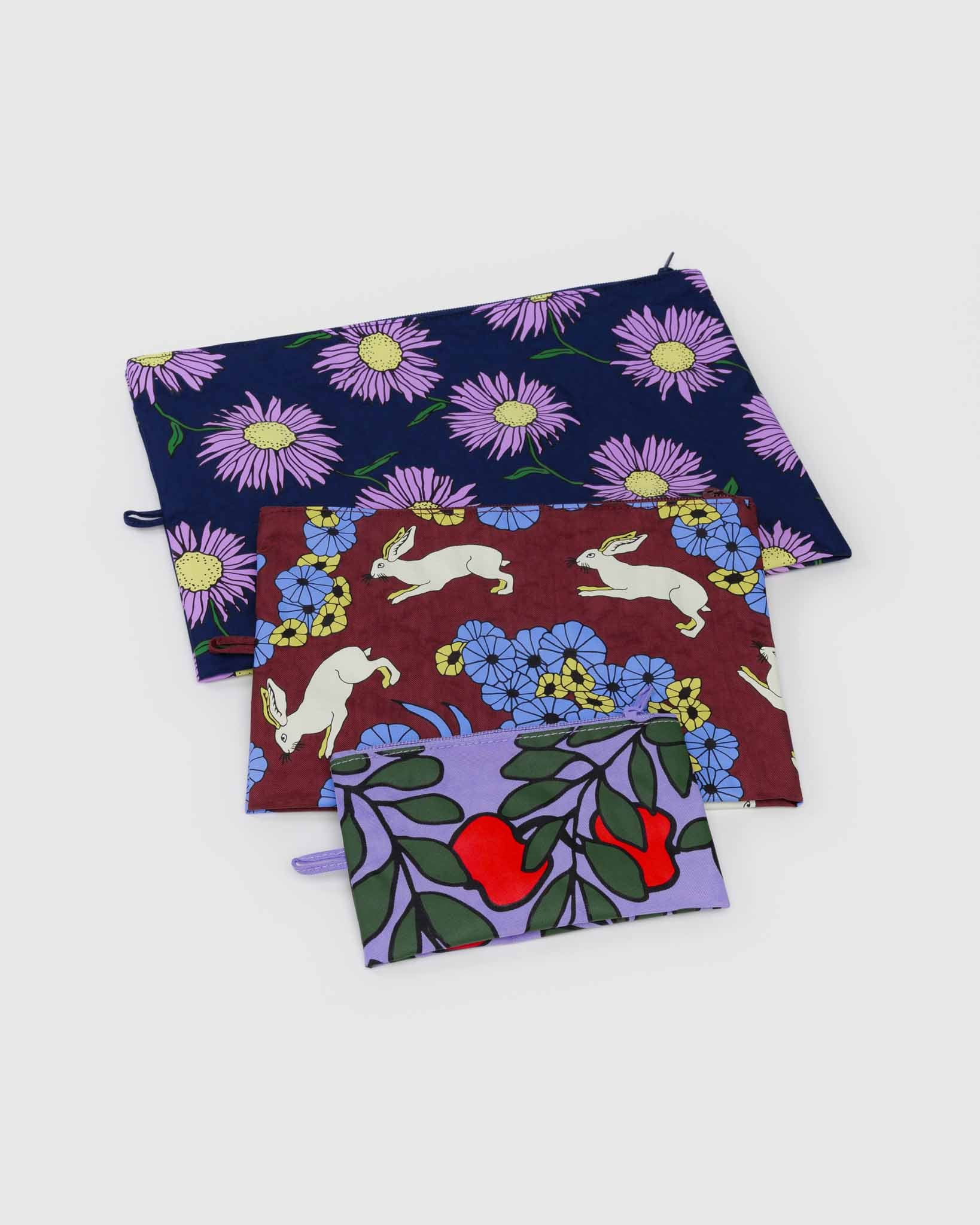 BAGGU Night Orchard go pouch set