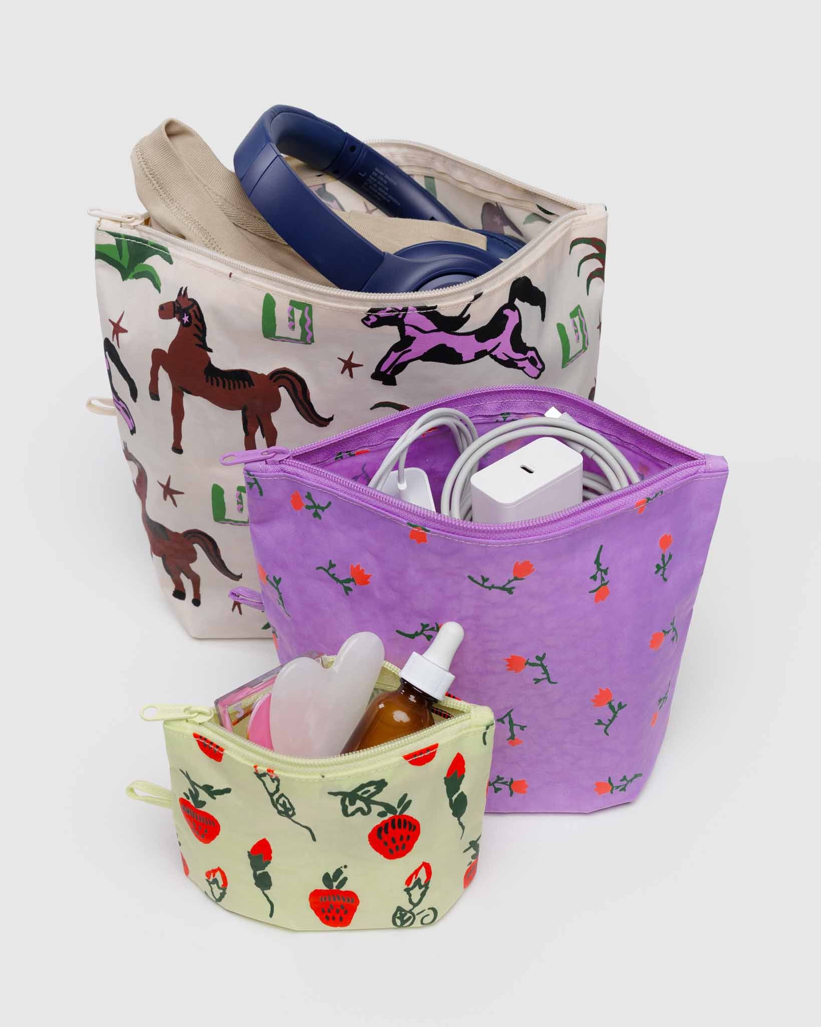 Painted Prairie Go Pouch Set | BAGGU | Packing + Organisation