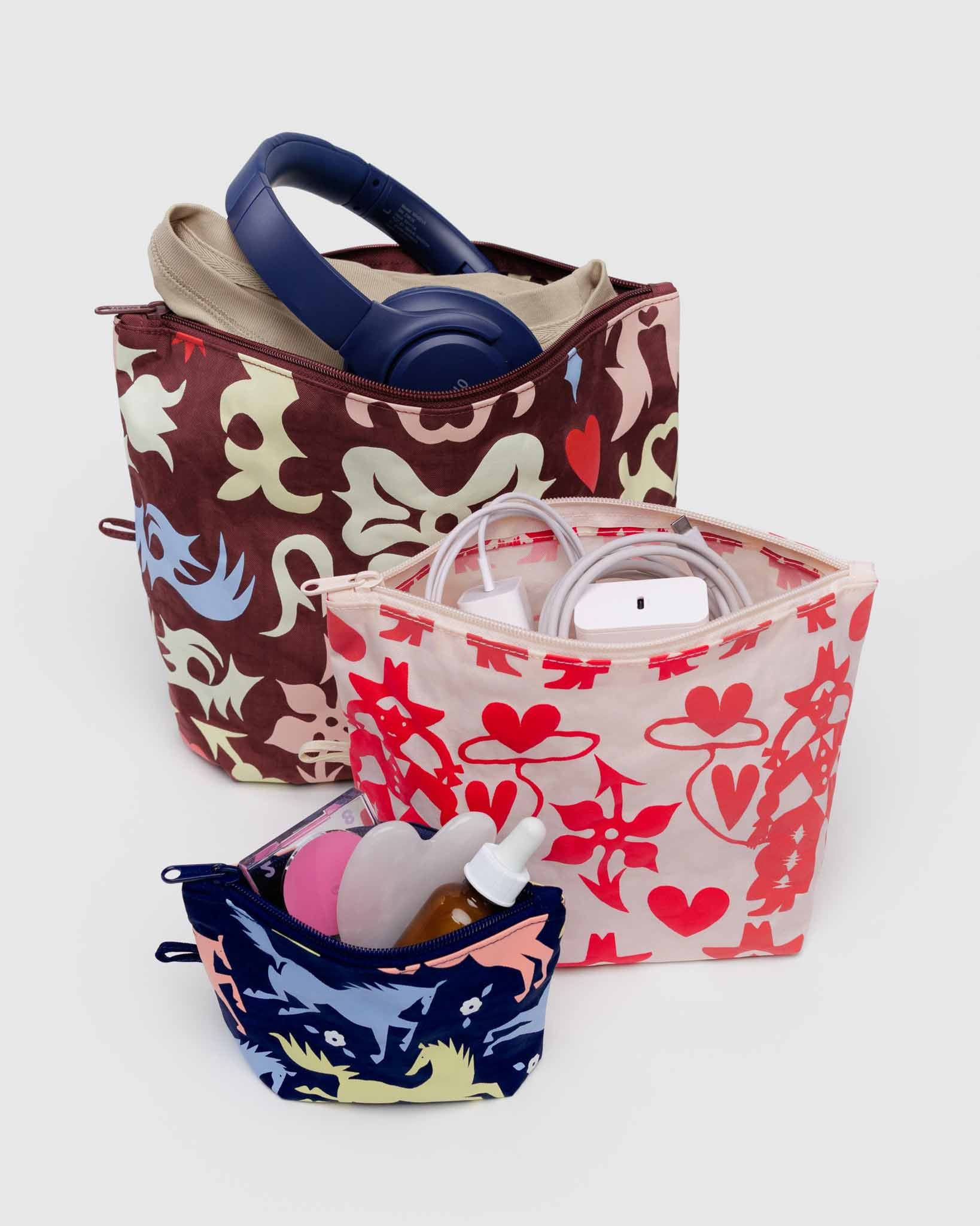BAGGU Western Cut-Outs go pouch set