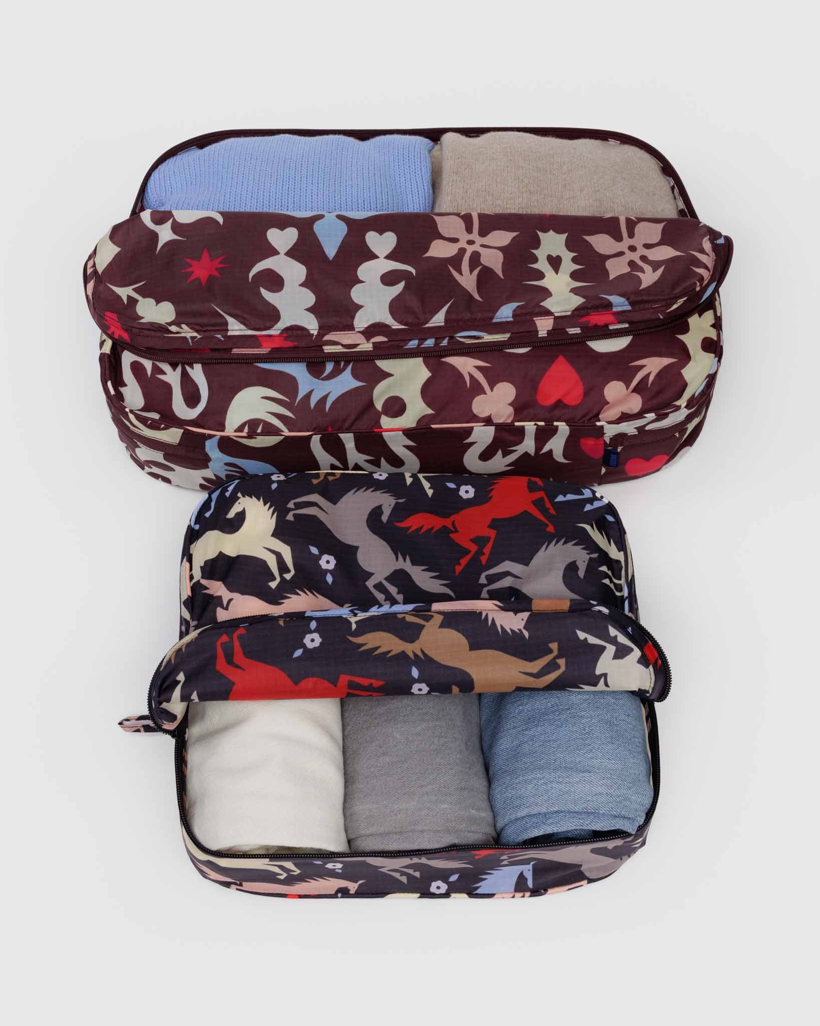 BAGGU Western Cut-Outs Large Packing Cube Set | BAGGU | Packing + Organisation