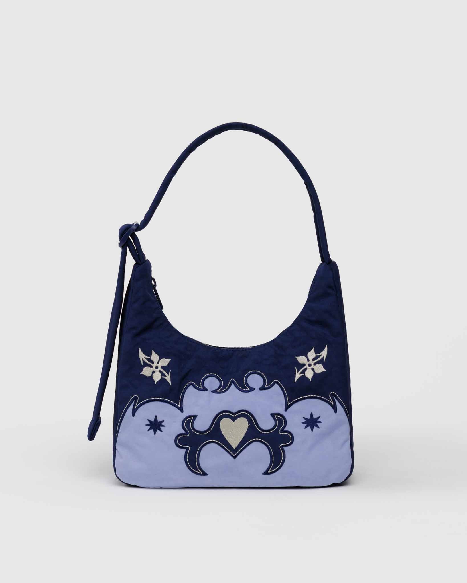 Western Appliqué mini nylon shoulder bag | BAGGU | Shoulder Bag