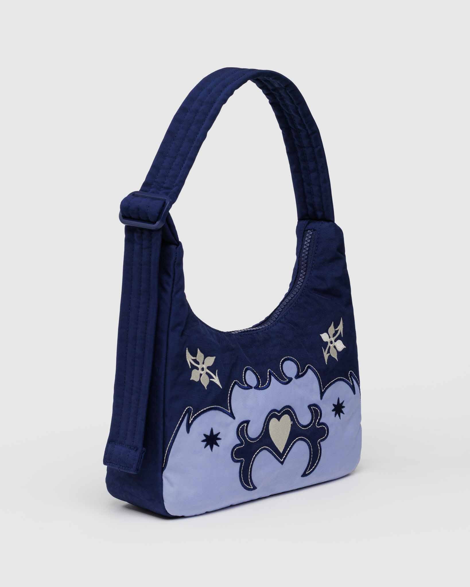 Western Appliqué mini nylon shoulder bag | BAGGU | Shoulder Bag
