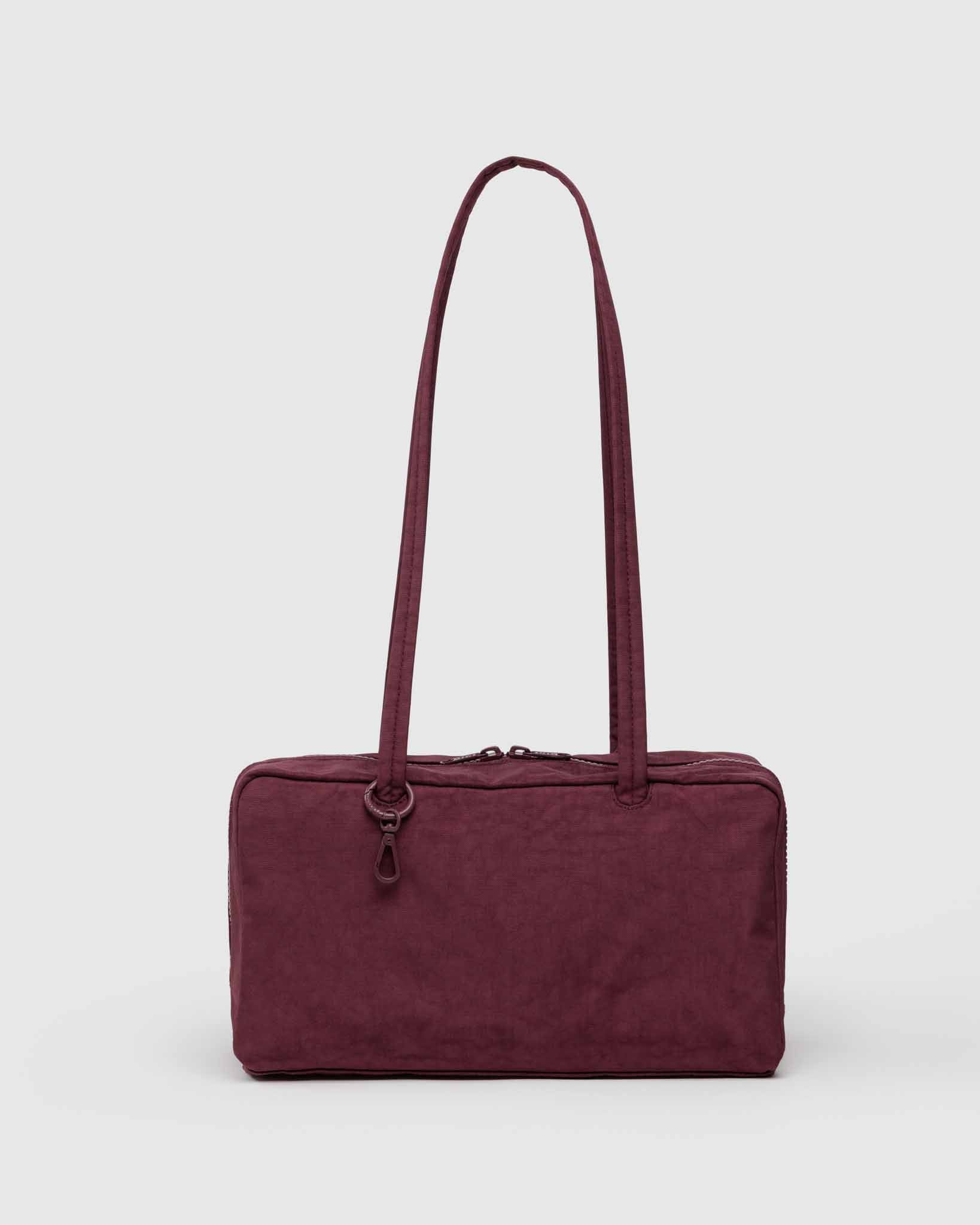 Mahogany Nylon Bowler Bag
