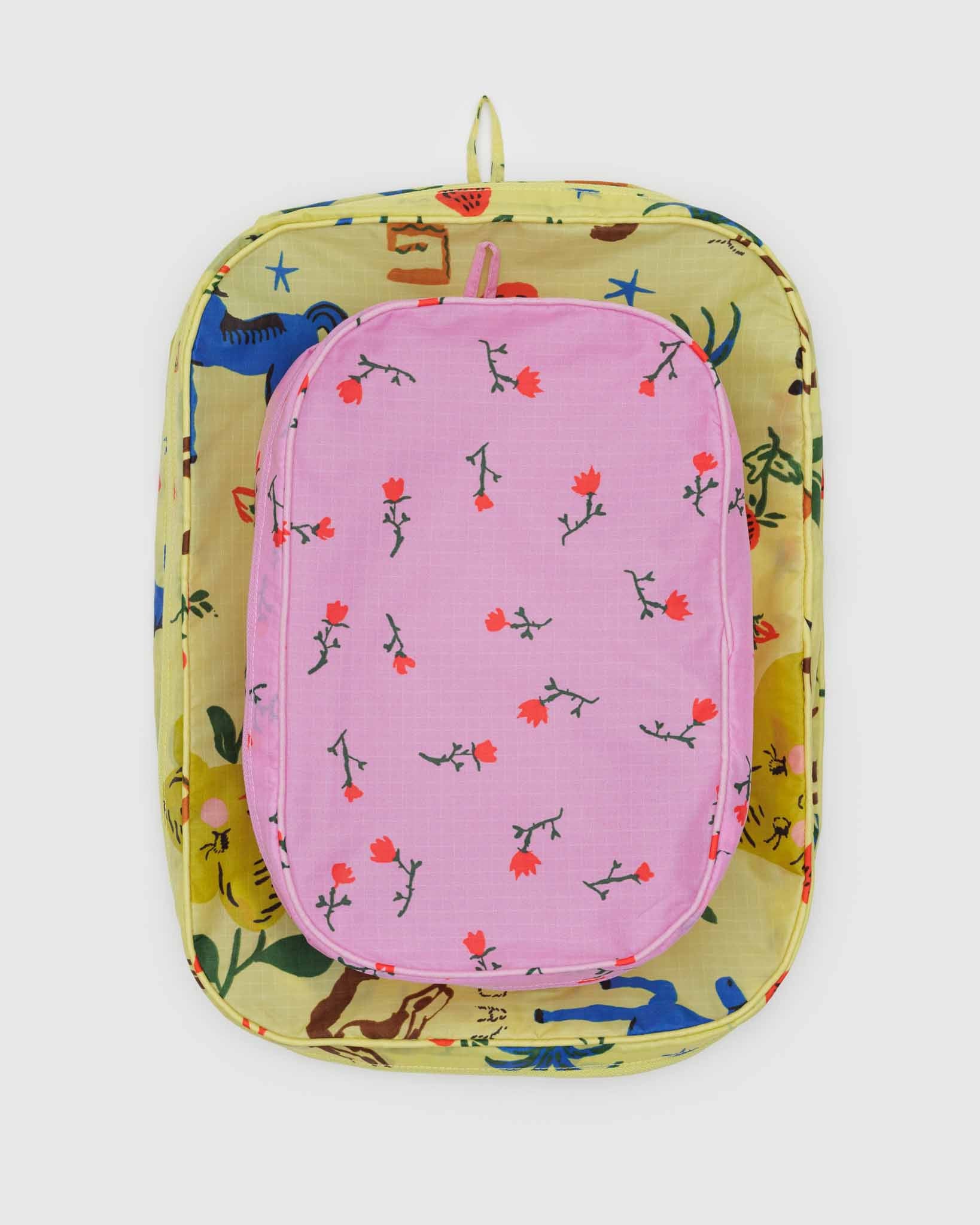 BAGGU Painted Prairie packing cube set | BAGGU | Packing + Organisation