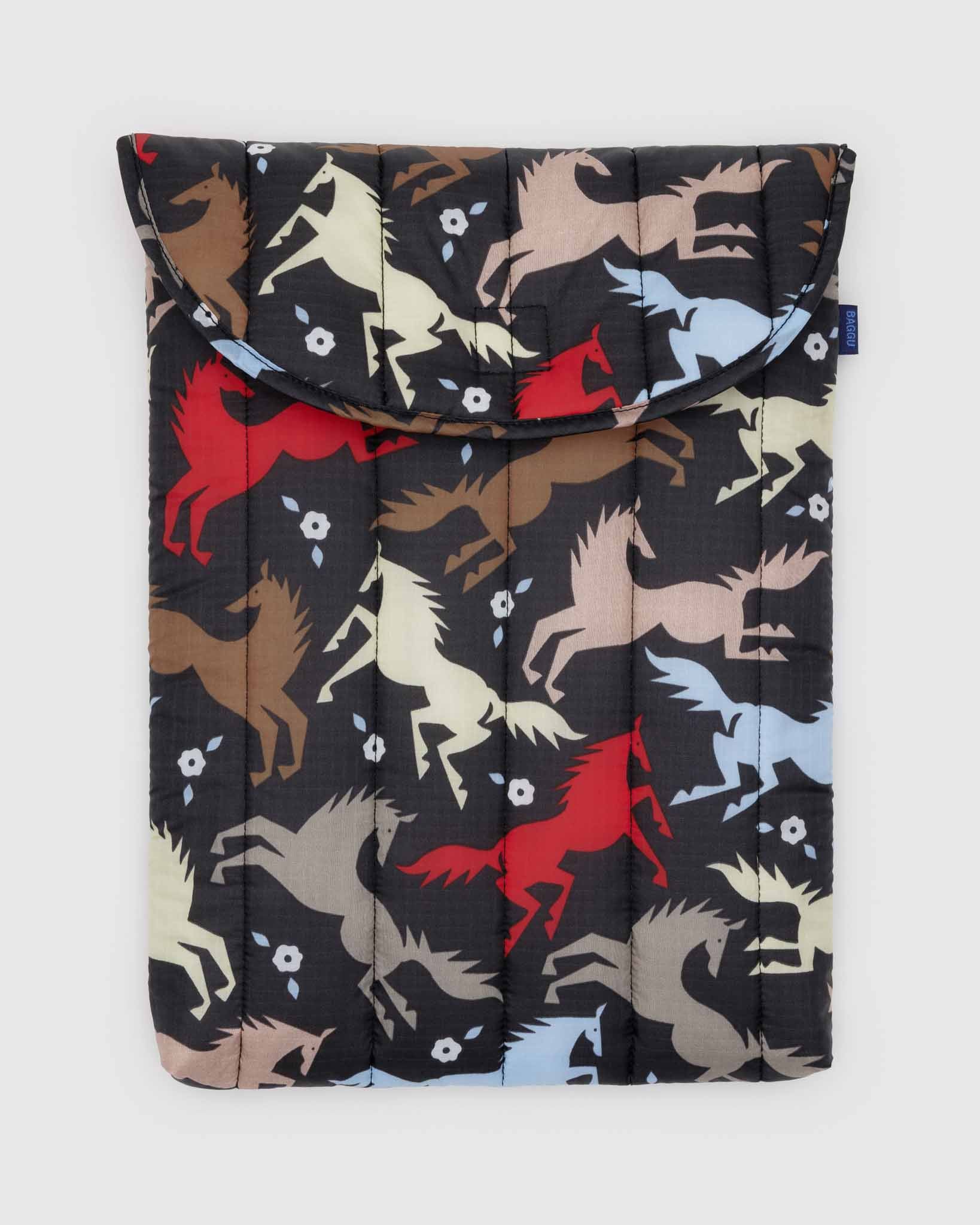 BAGGU Horse Cut-Outs puffy laptop sleeve 16" | BAGGU | Laptop + Tablet Sleeves