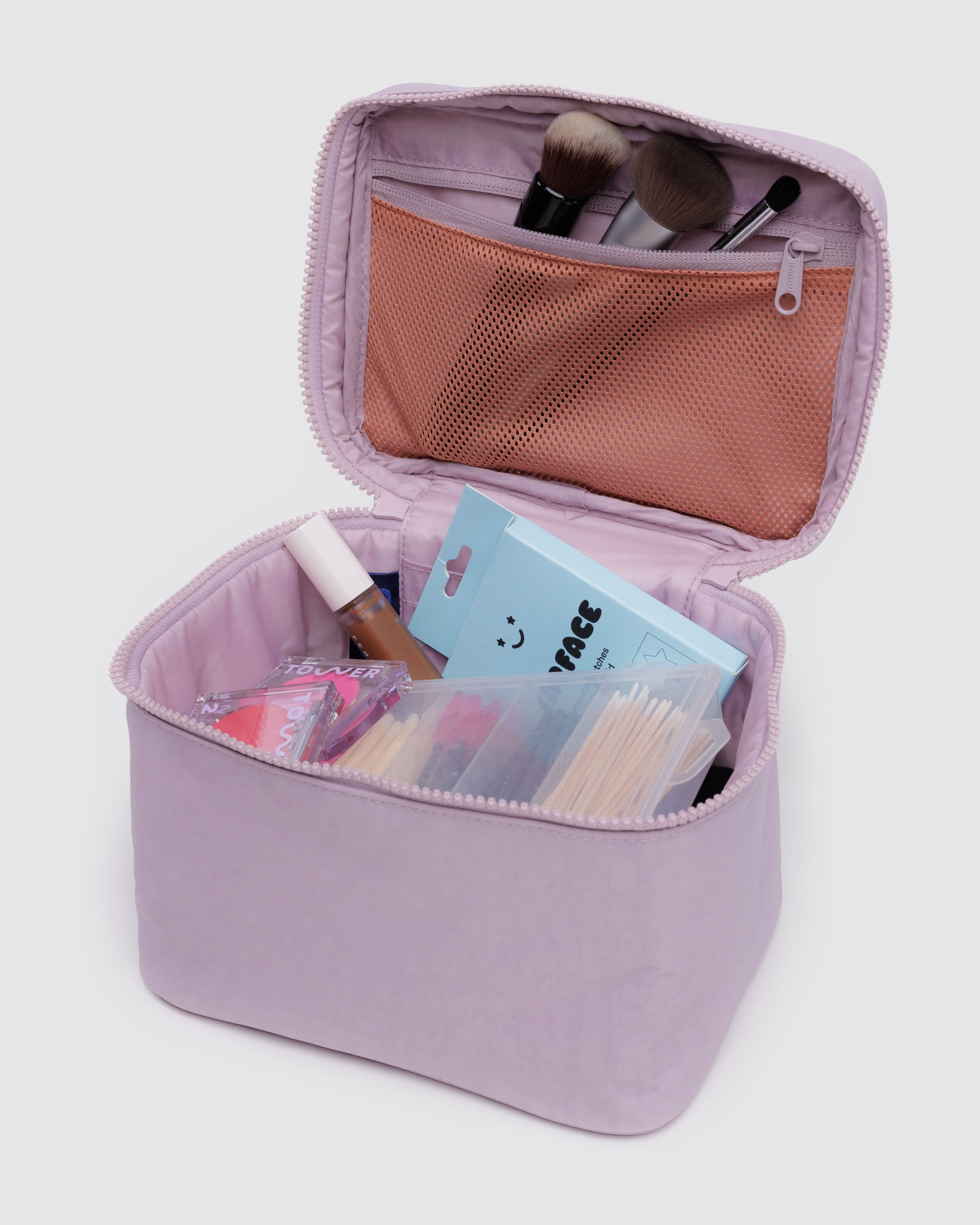 Dusty Pink Large Cosmetic Case | BAGGU | Cosmetic + Toiletry Bags