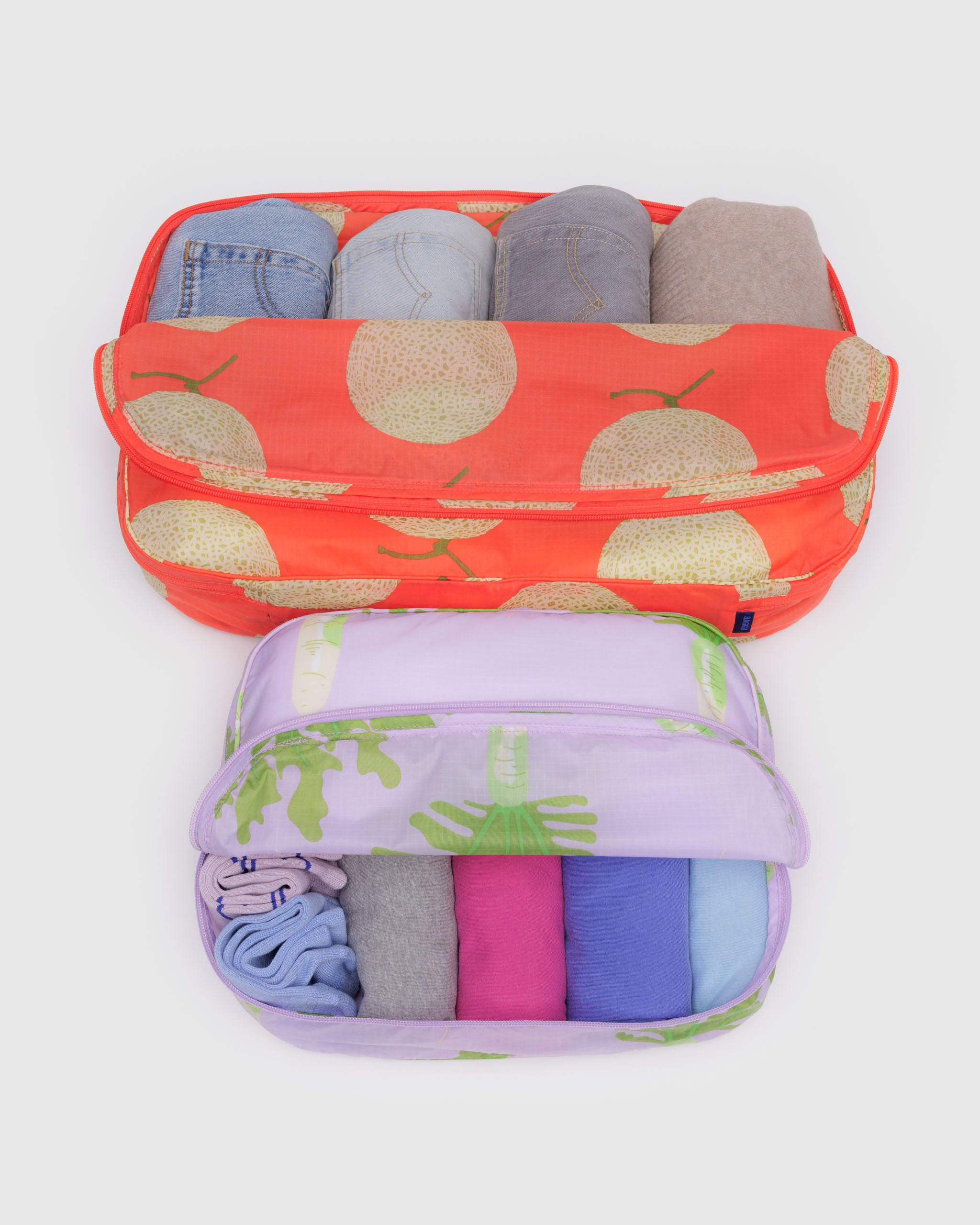 Japanese Produce Large Packing Cube Set | BAGGU | Packing + Organisation