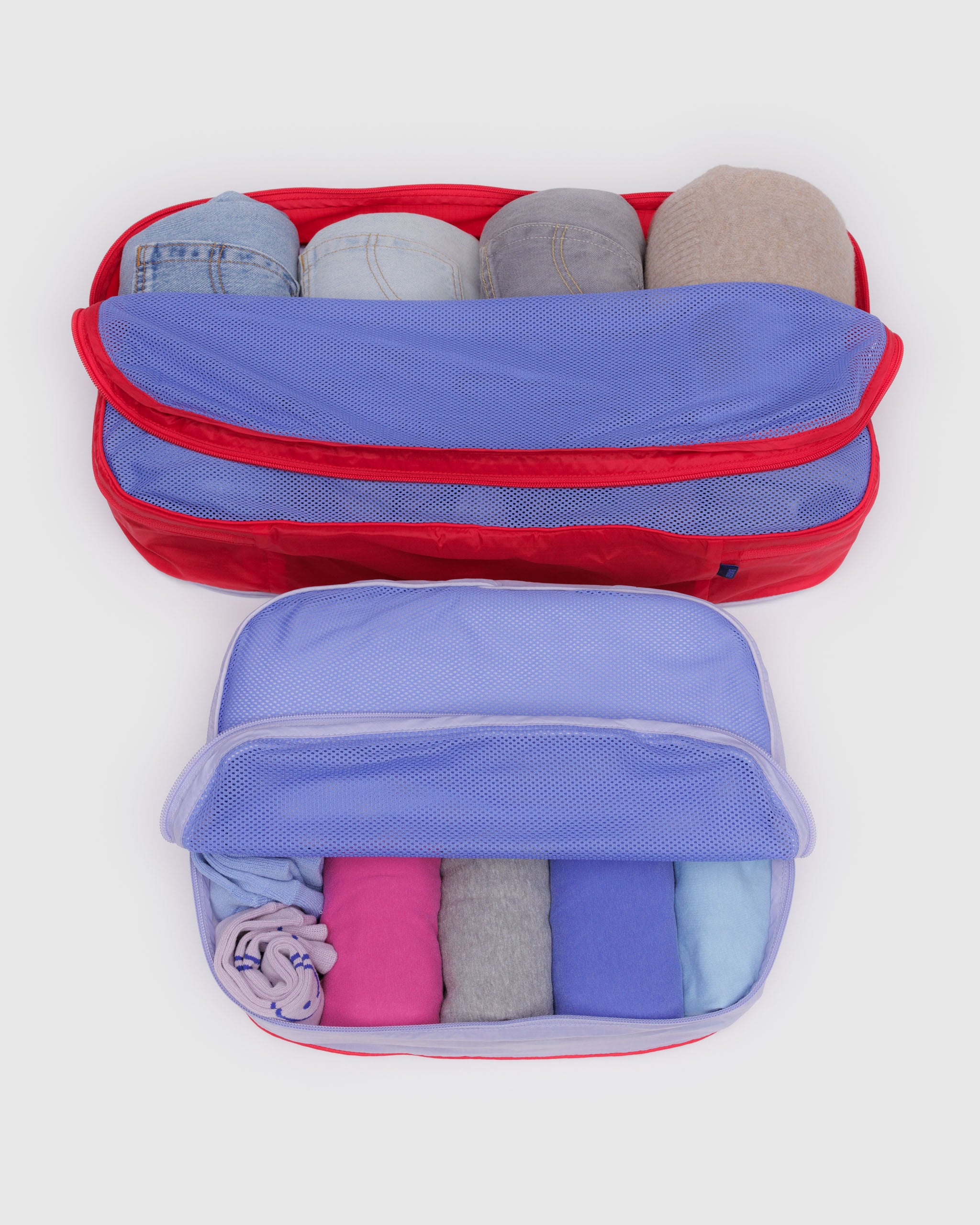 Mesh Berry Mix Large Packing Cube Set | BAGGU | Packing + Organisation
