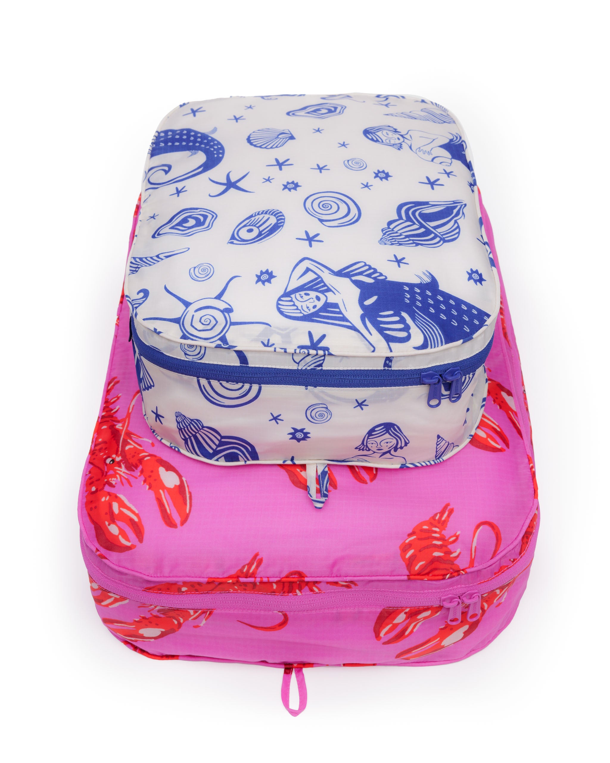 Sea Creatures Large Packing Cube Set | BAGGU | Packing + Organisation