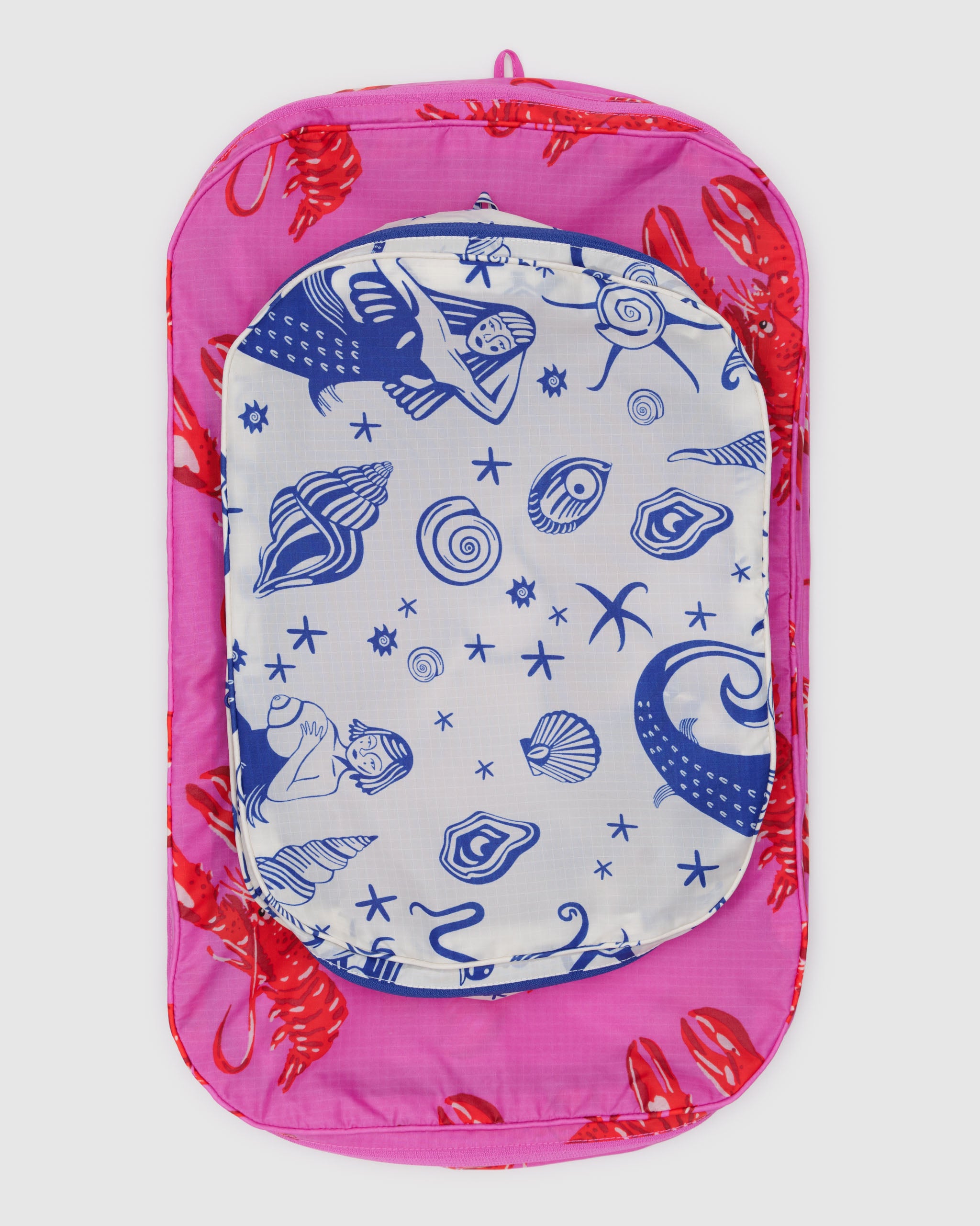Sea Creatures Large Packing Cube Set | BAGGU | Packing + Organisation