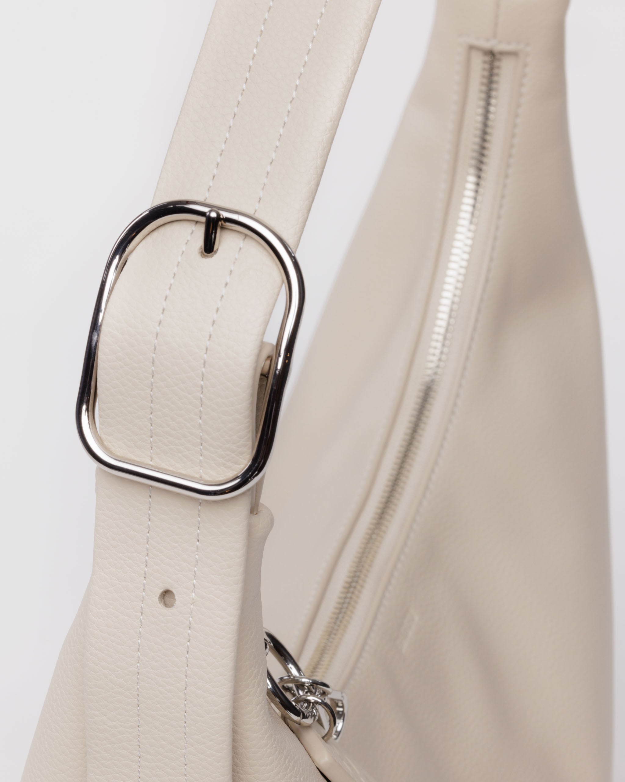 Stone recycled leather shoulder bag | BAGGU | Shoulder + Crossbody Bag