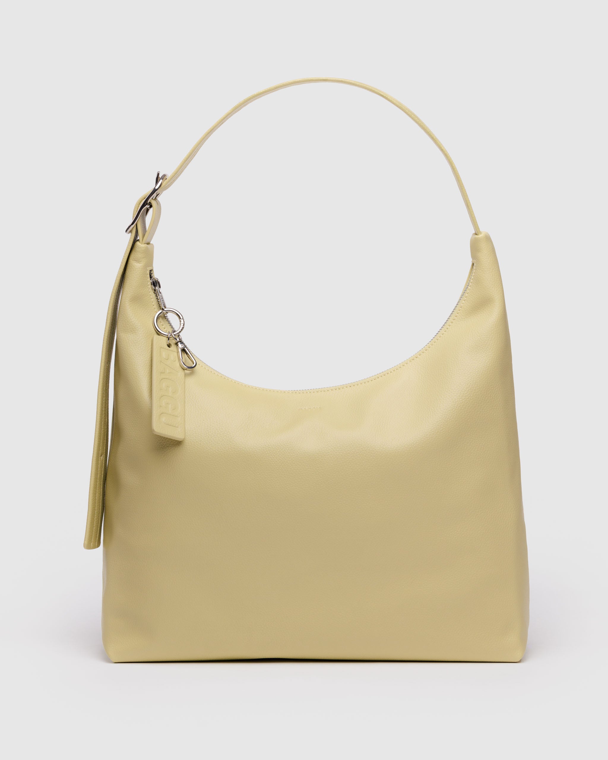 Straw Recycled Leather Shoulder Bag