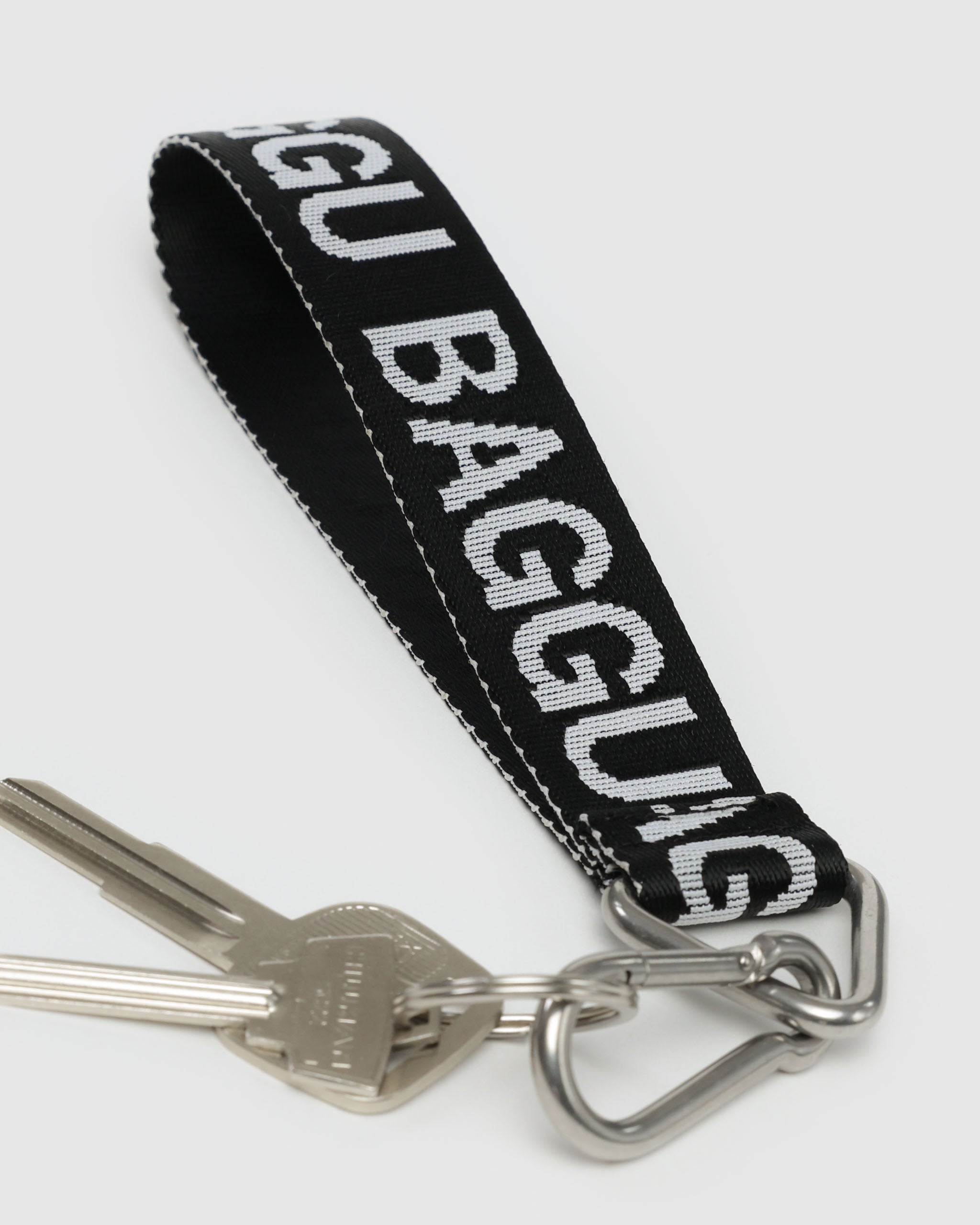 Black and White Logo Keychain | BAGGU | Keychains + Key Rings